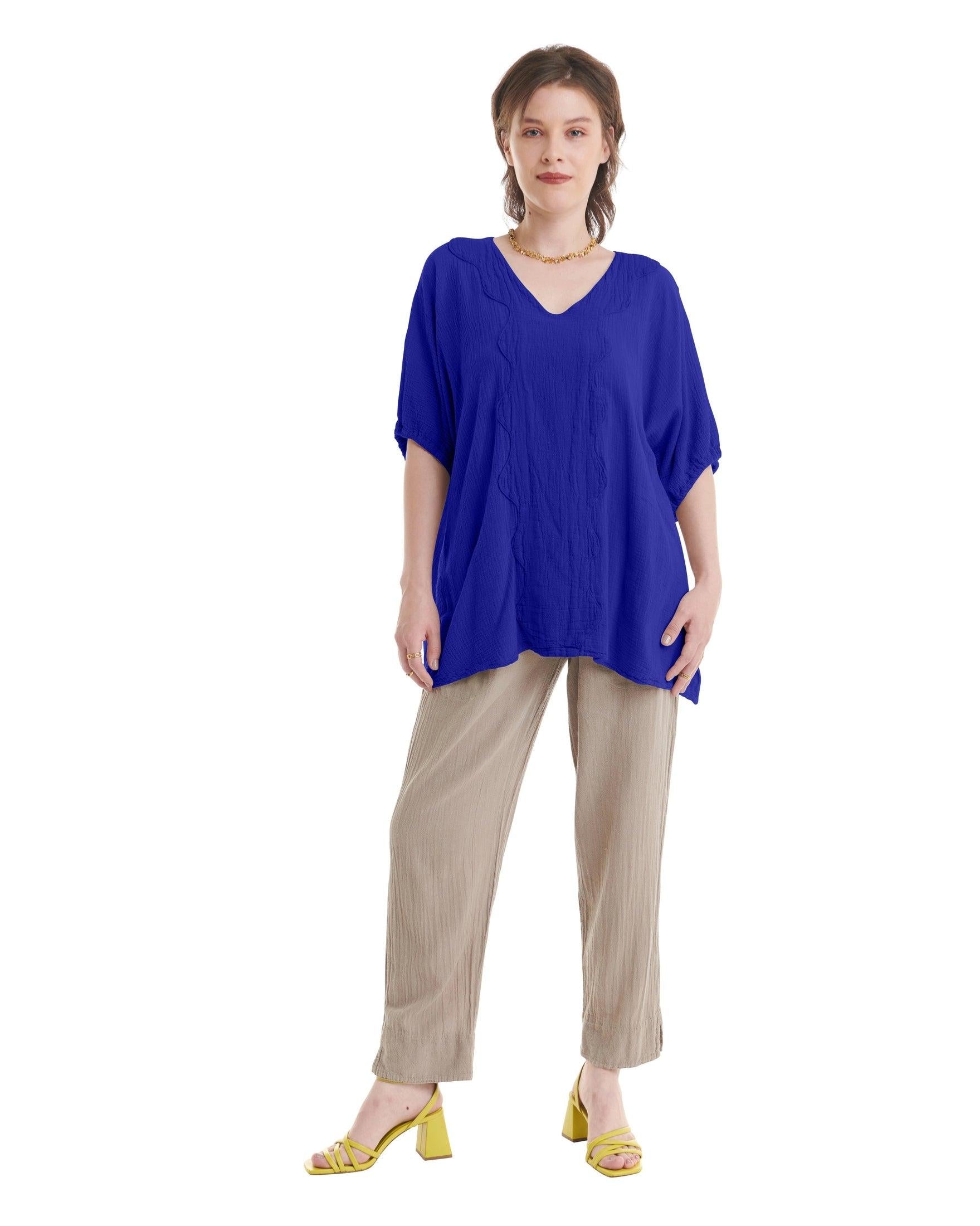 Jodi Cotton Gauze Blouse-Oh My Gauze