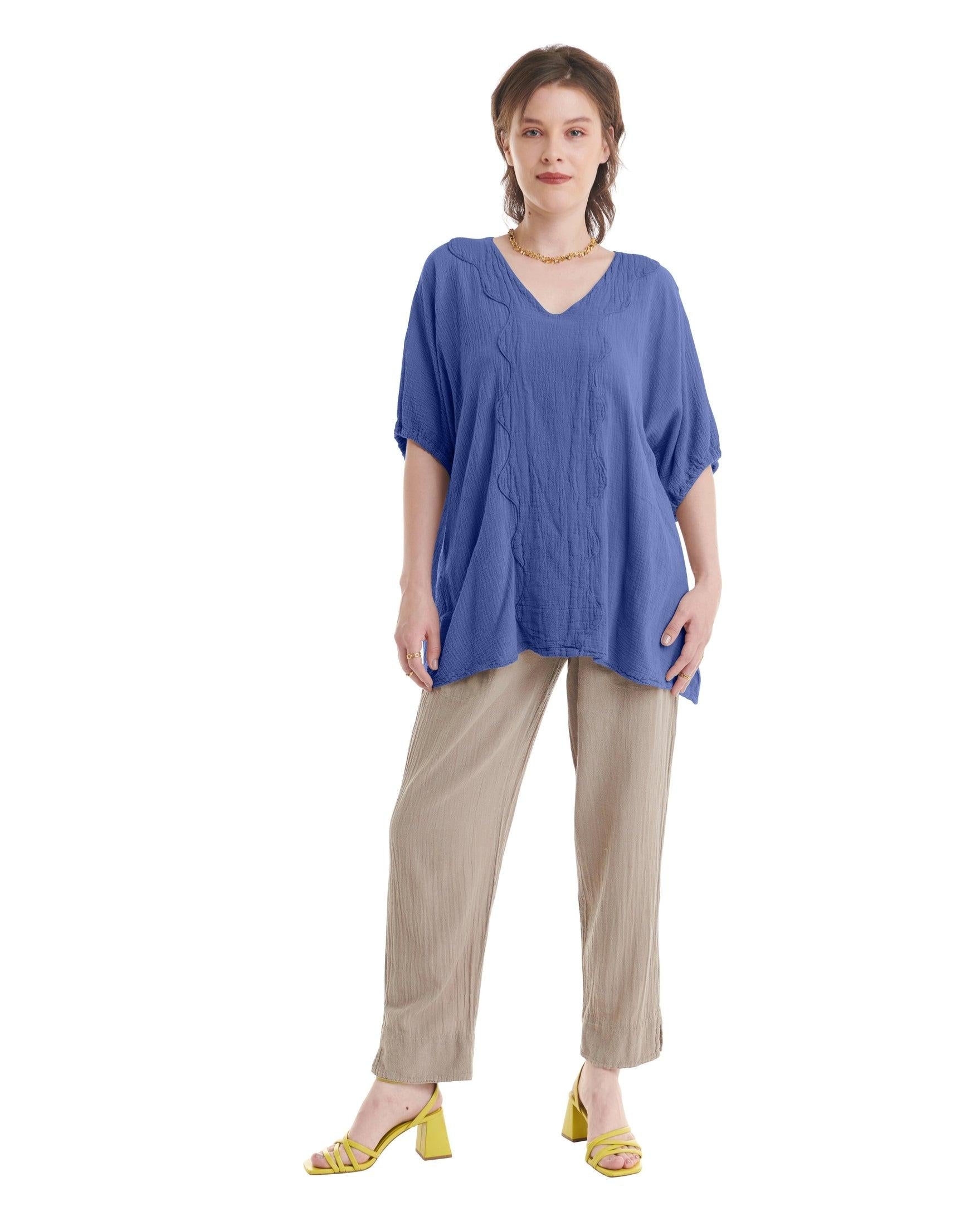 Jodi Cotton Gauze Blouse-Oh My Gauze