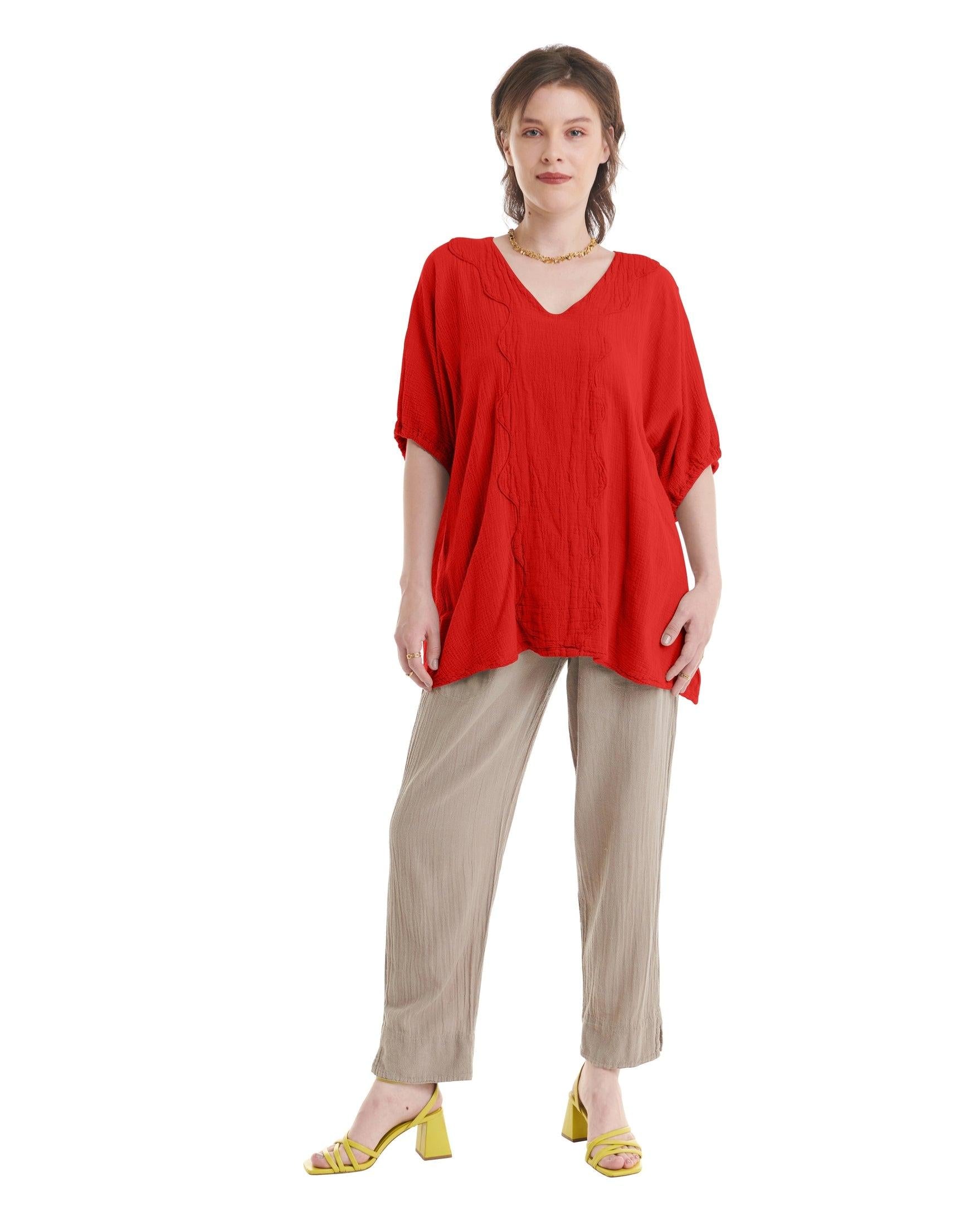Jodi Cotton Gauze Blouse-Oh My Gauze