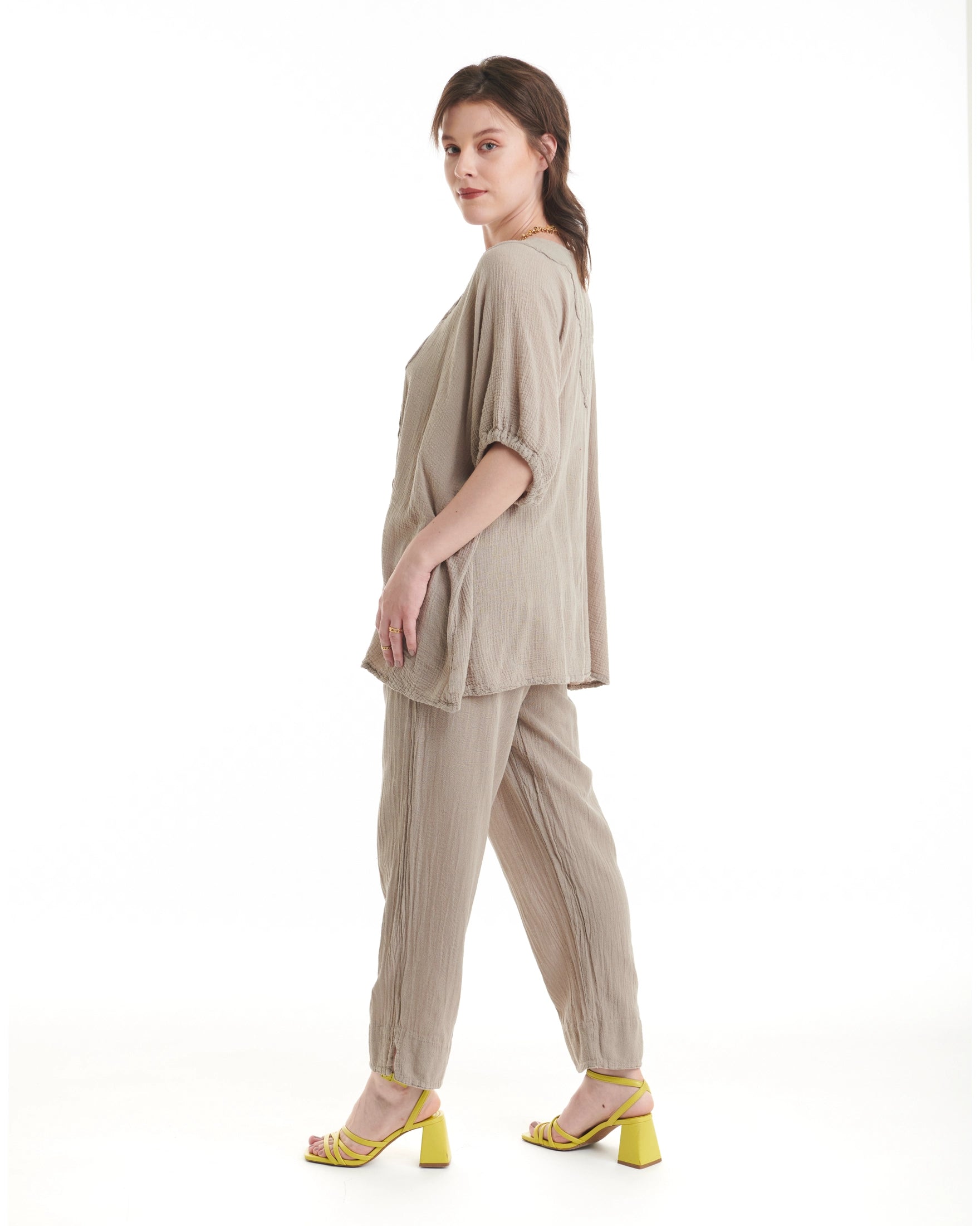 Jodi Cotton Gauze Blouse - New-Oh My Gauze