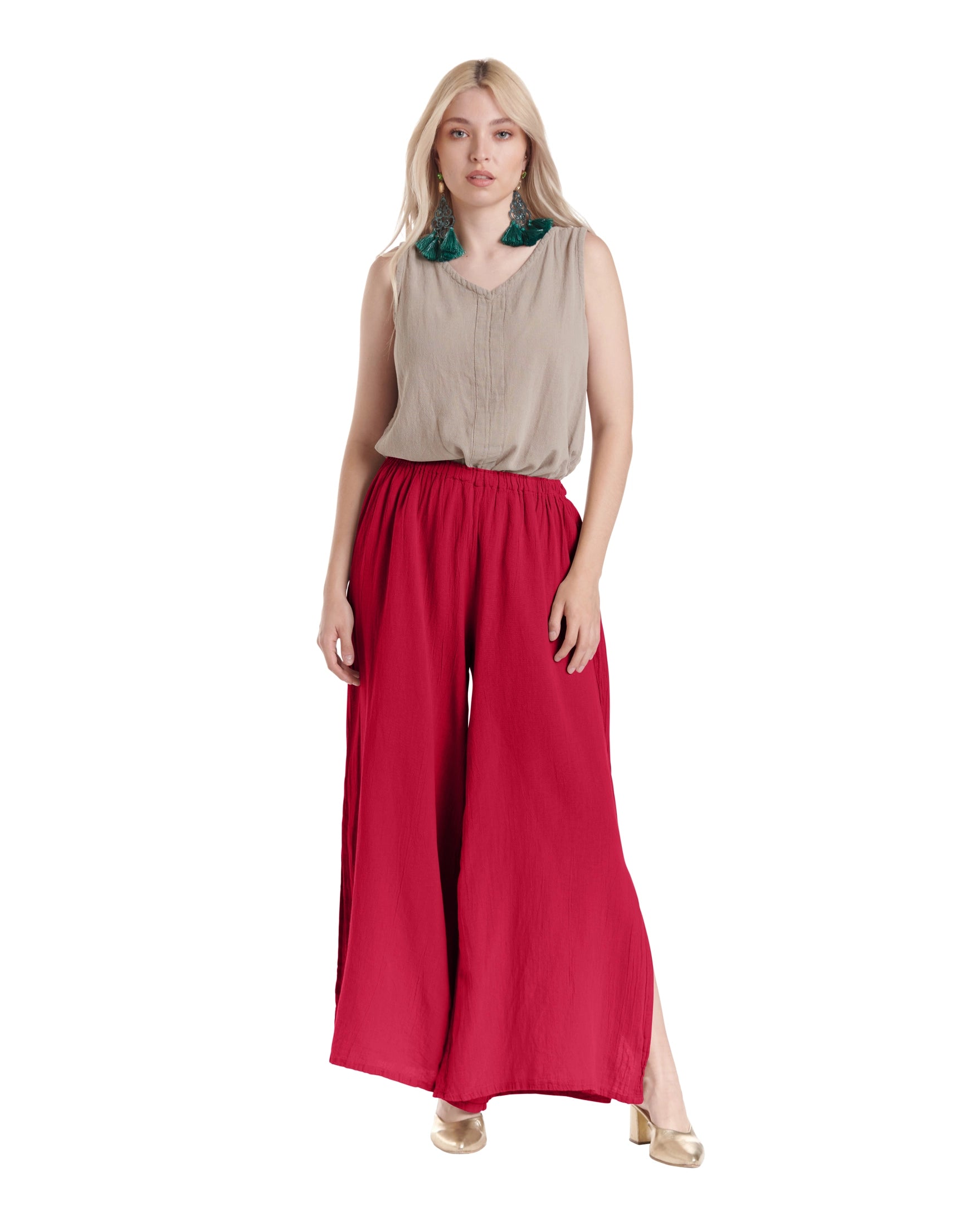 Kate Cotton Gauze Pants-Oh My Gauze
