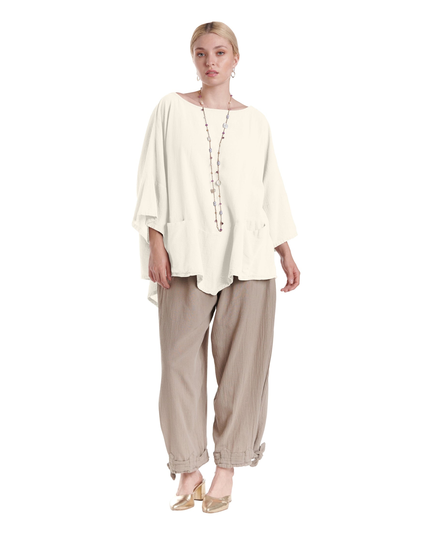 Kitty Cotton Gauze Blouse-Oh My Gauze