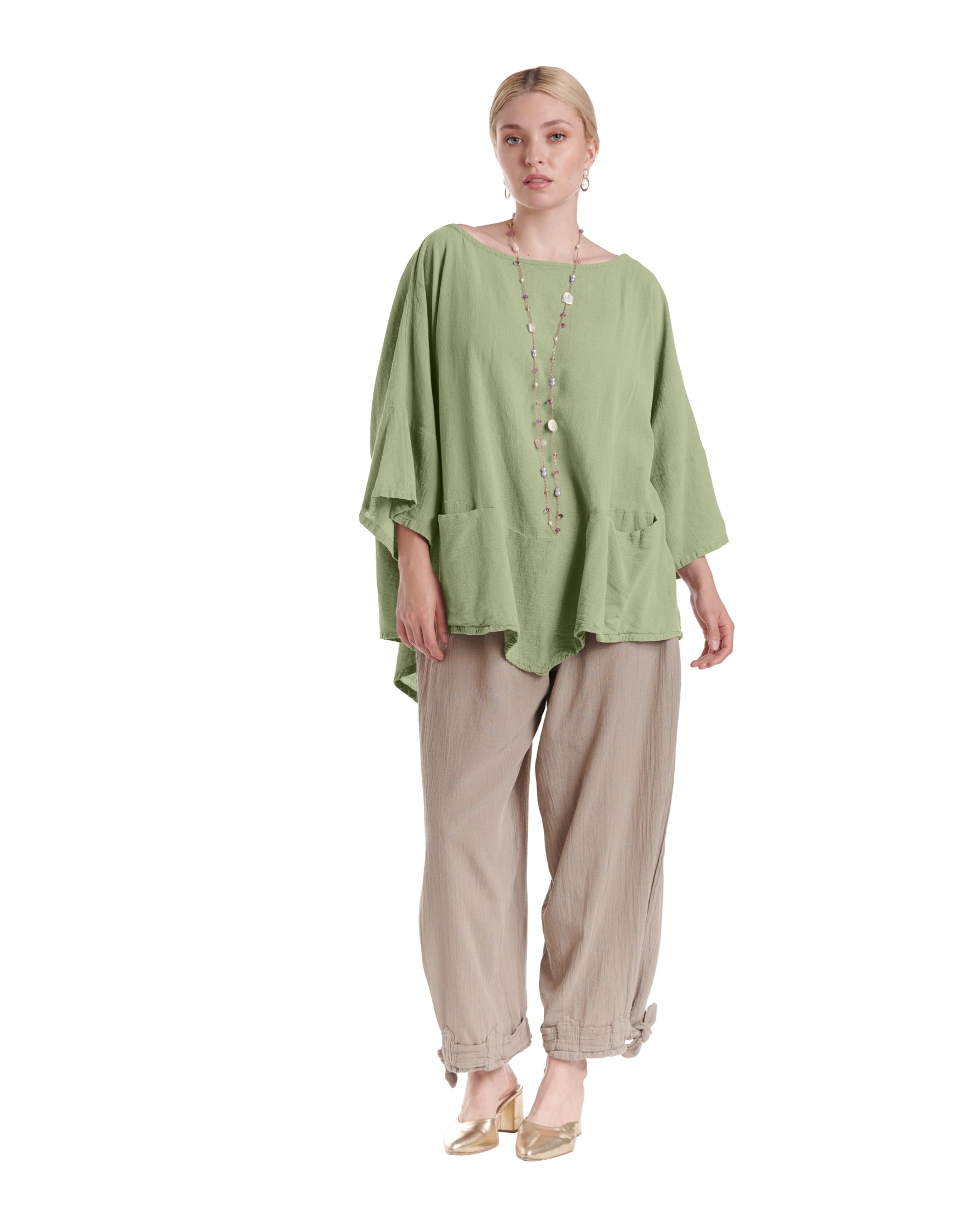 Kitty Cotton Gauze Blouse-Oh My Gauze