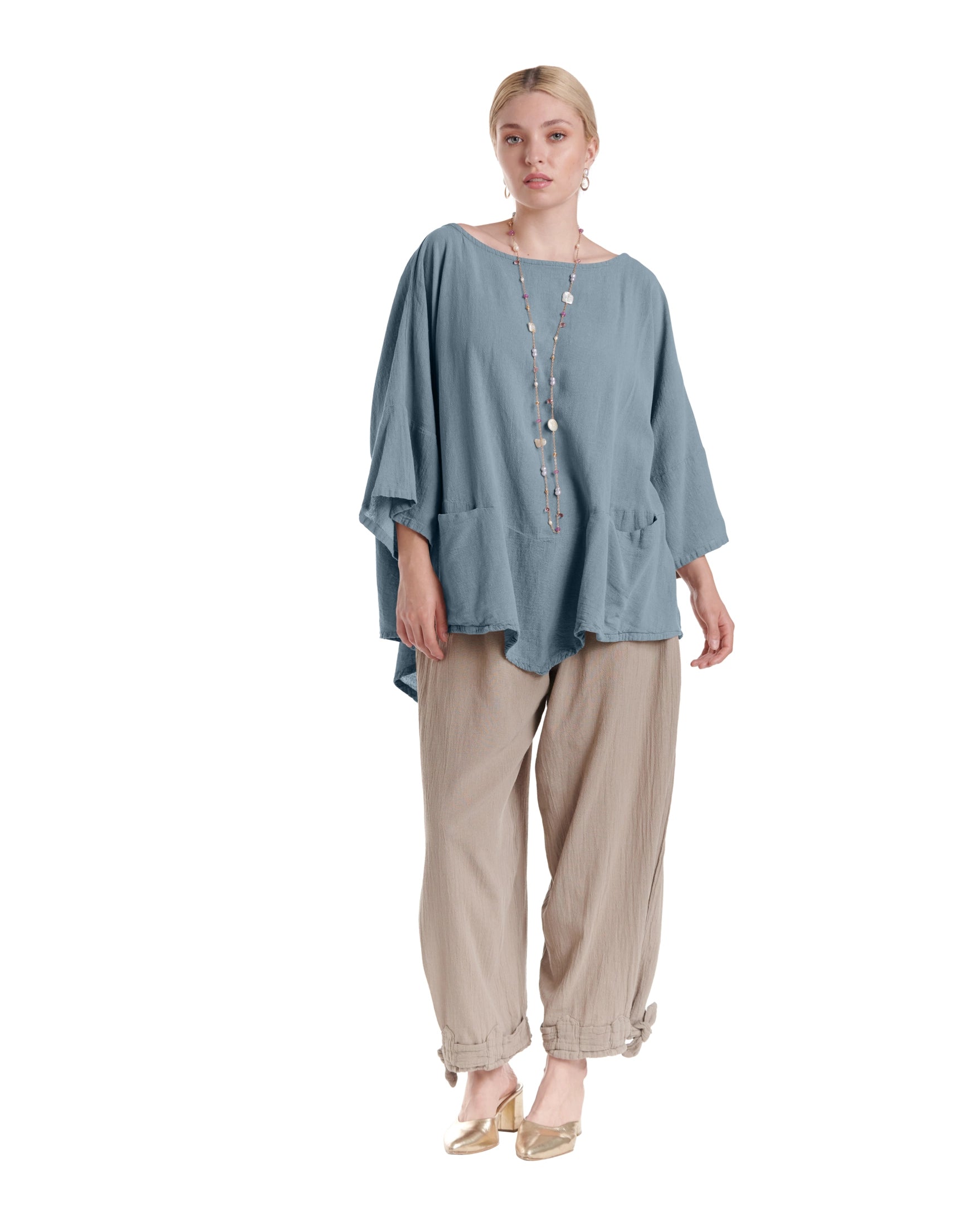 Kitty Cotton Gauze Blouse-Oh My Gauze