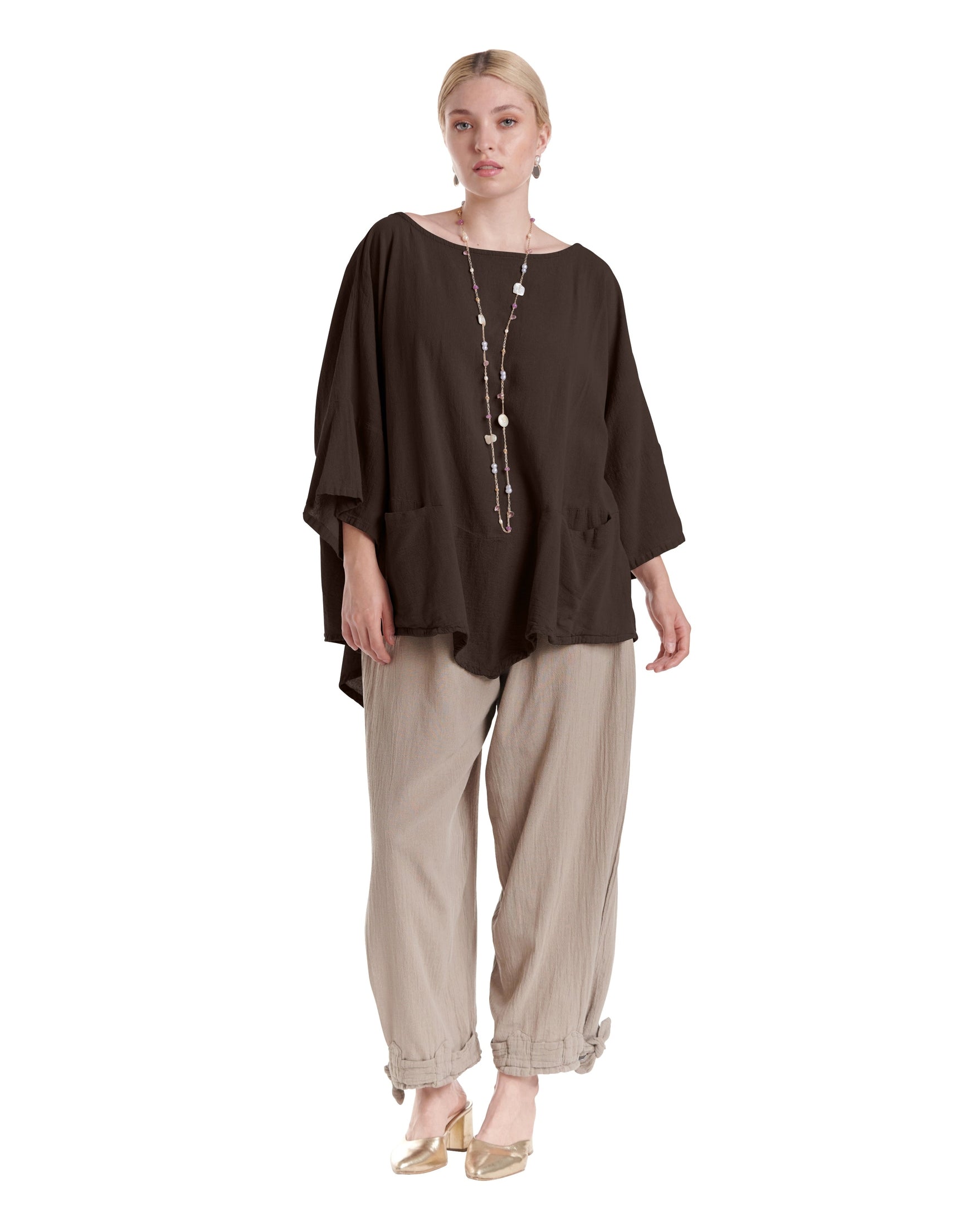 Kitty Cotton Gauze Blouse-Oh My Gauze