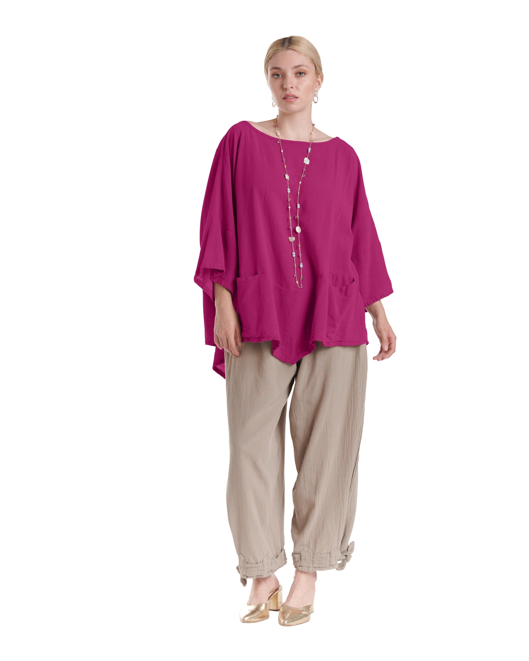 Kitty Cotton Gauze Blouse-Oh My Gauze