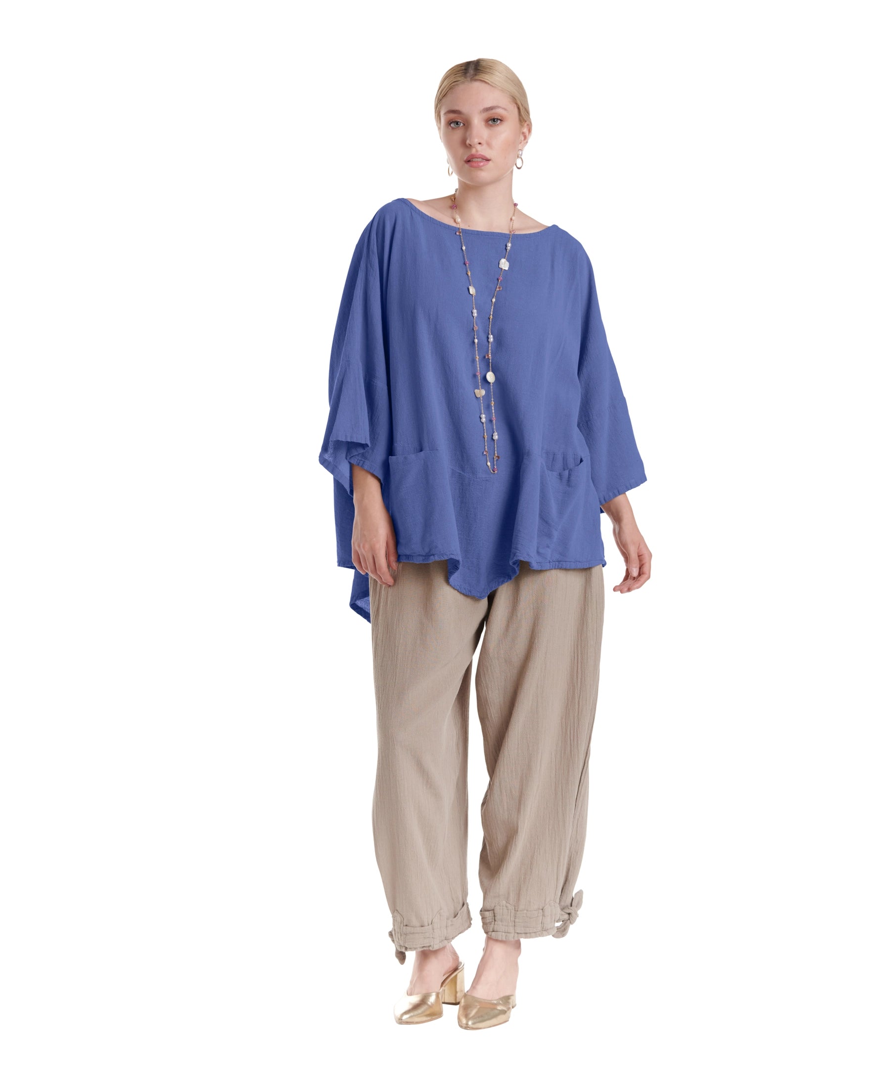 Kitty Cotton Gauze Blouse-Oh My Gauze