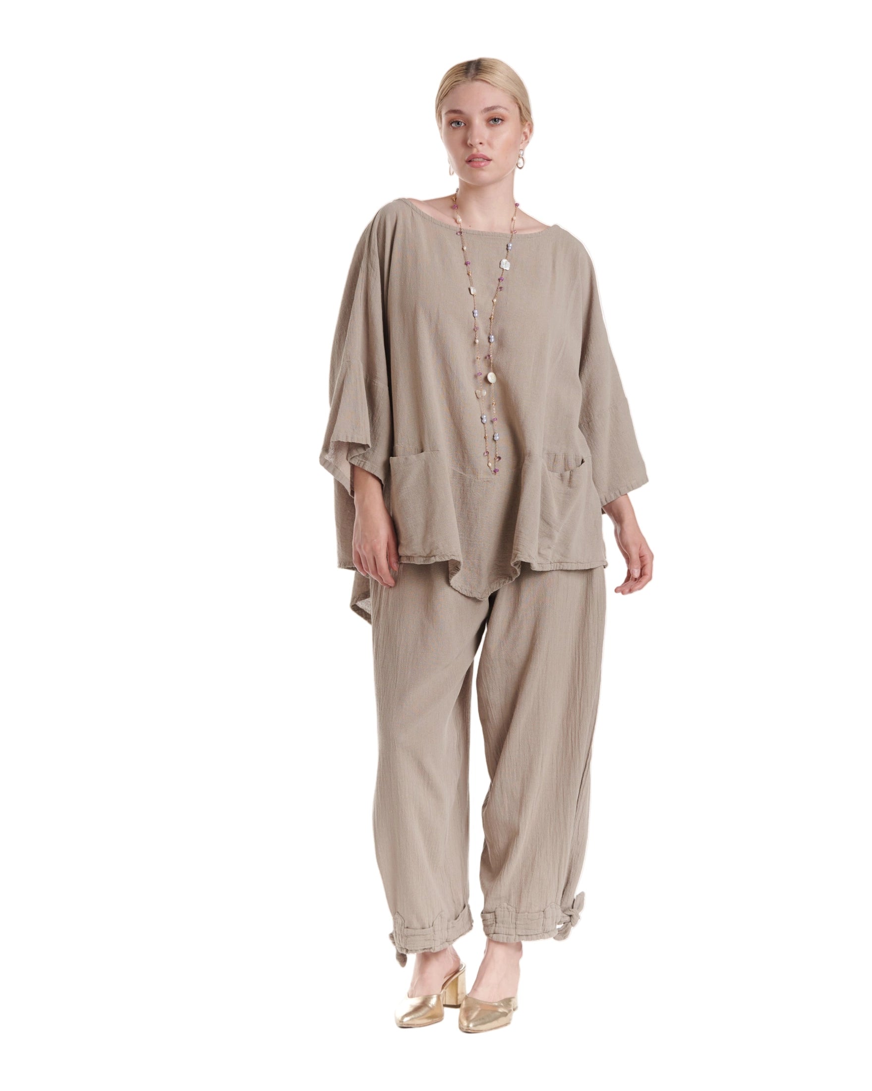 Kitty Cotton Gauze Blouse-Oh My Gauze