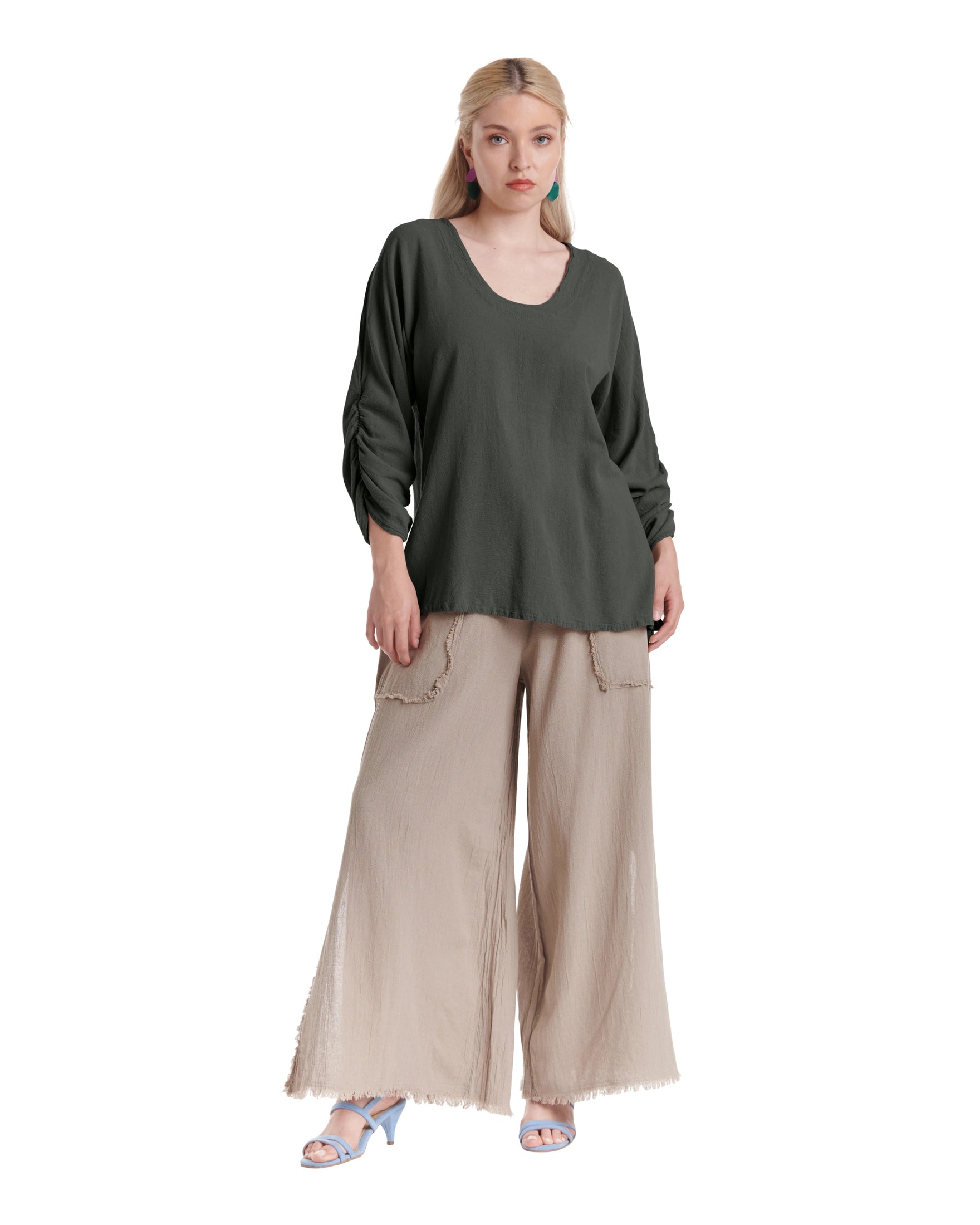 Lana Cotton Gauze Blouse-Oh My Gauze