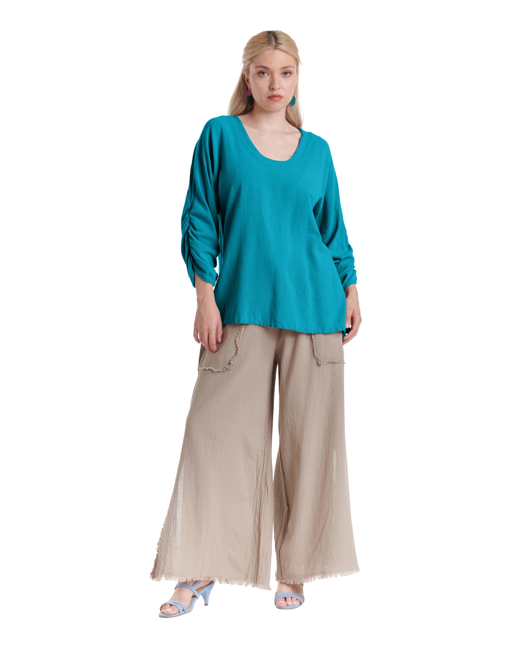 Lana Cotton Gauze Blouse-Oh My Gauze