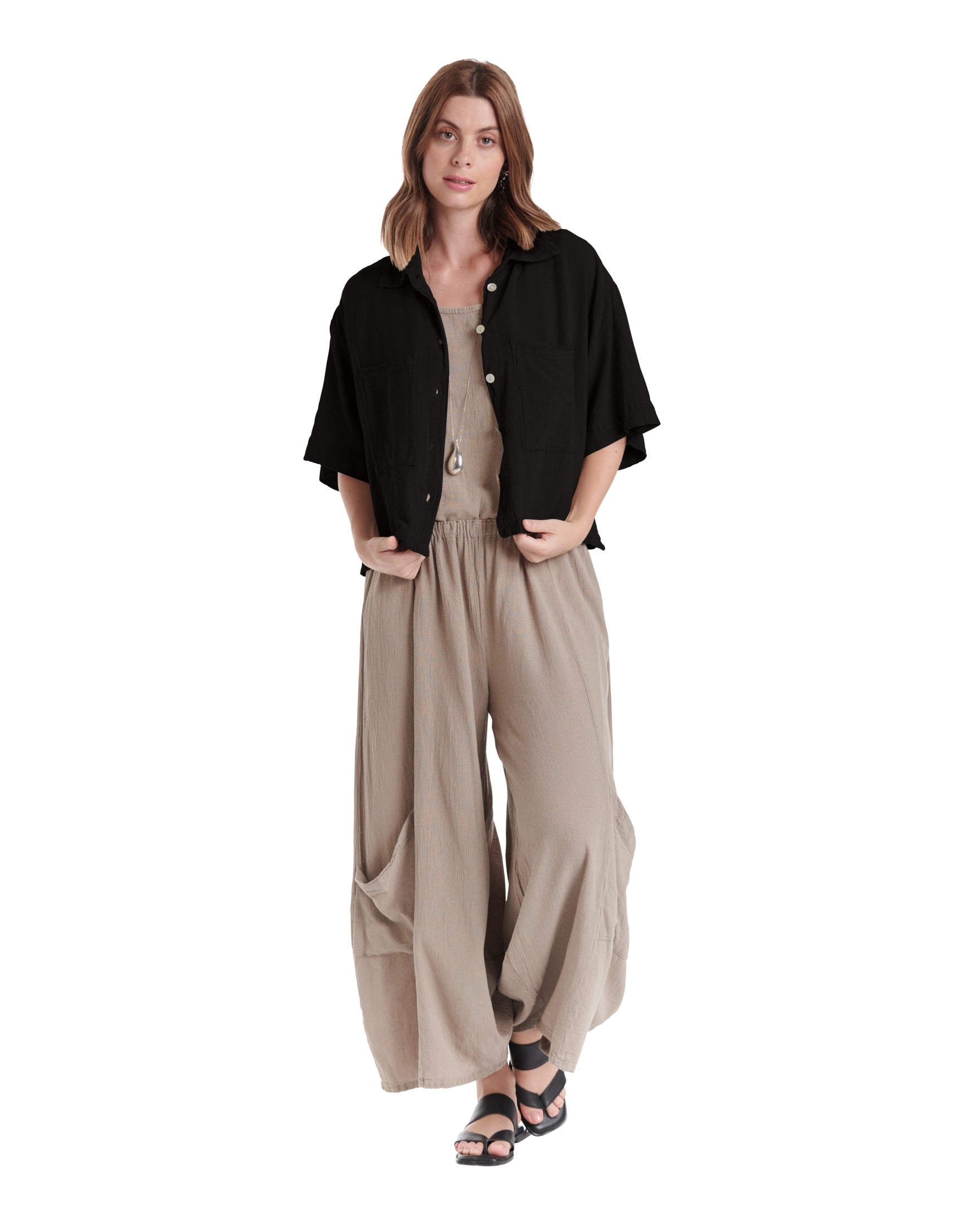 Lena Cotton Gauze Blouse – New Arrival-Oh My Gauze