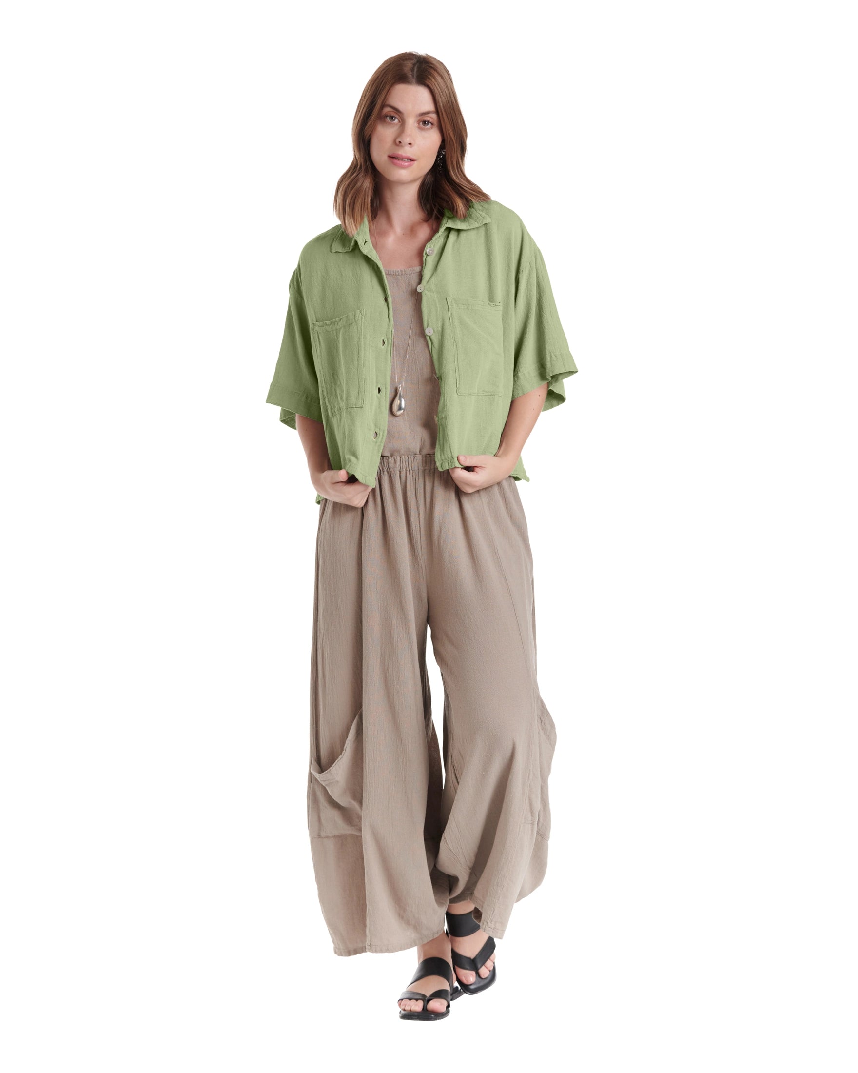 Lena Cotton Gauze Blouse – New Arrival-Oh My Gauze