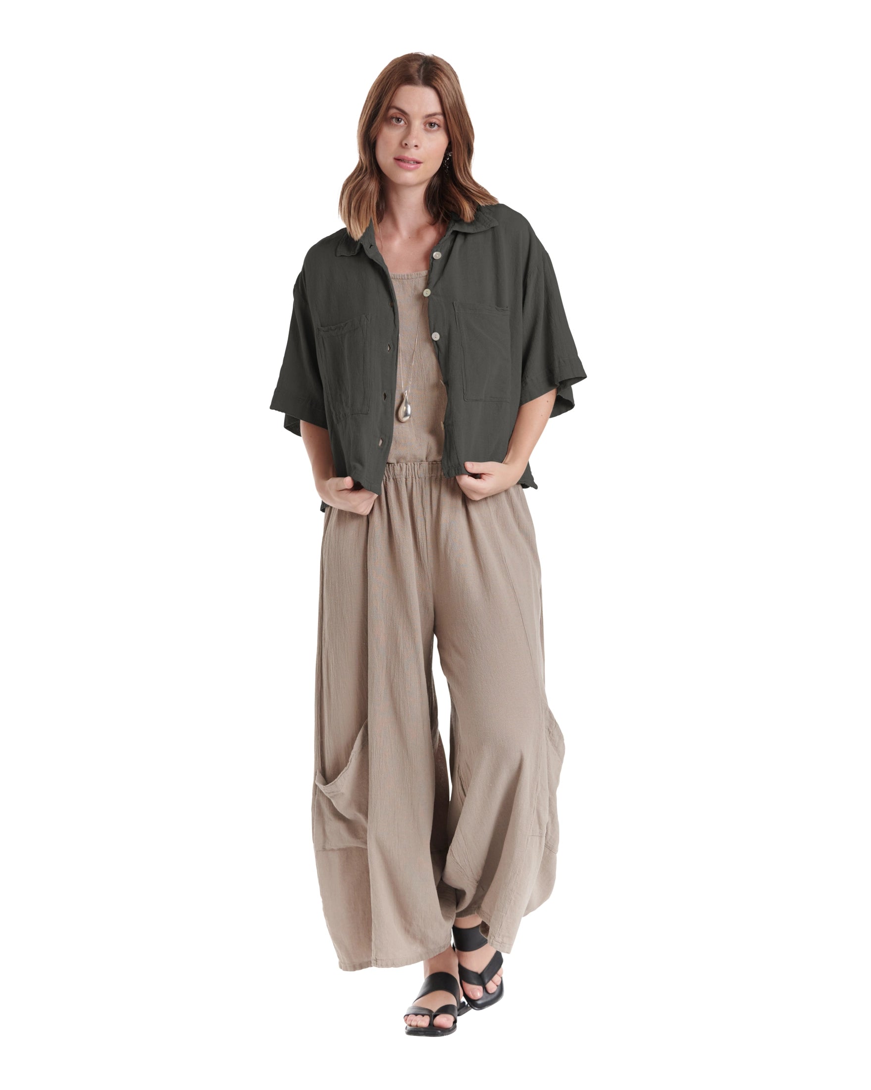 Lena Cotton Gauze Blouse – New Arrival-Oh My Gauze