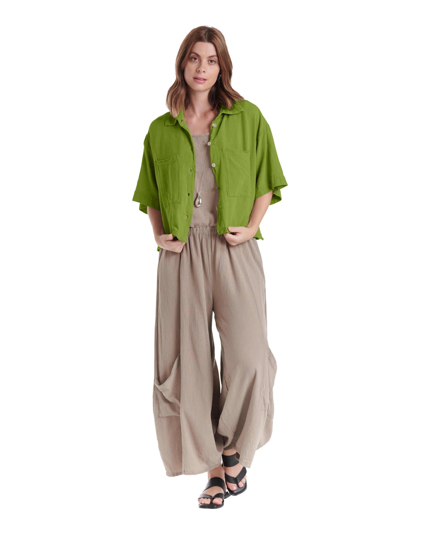 Lena Cotton Gauze Blouse – New Arrival-Oh My Gauze