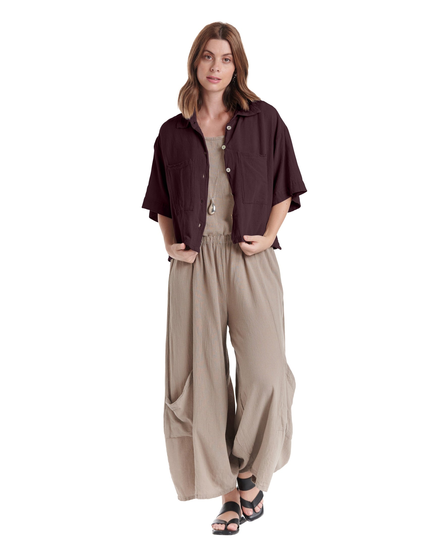 Lena Cotton Gauze Blouse-Oh My Gauze