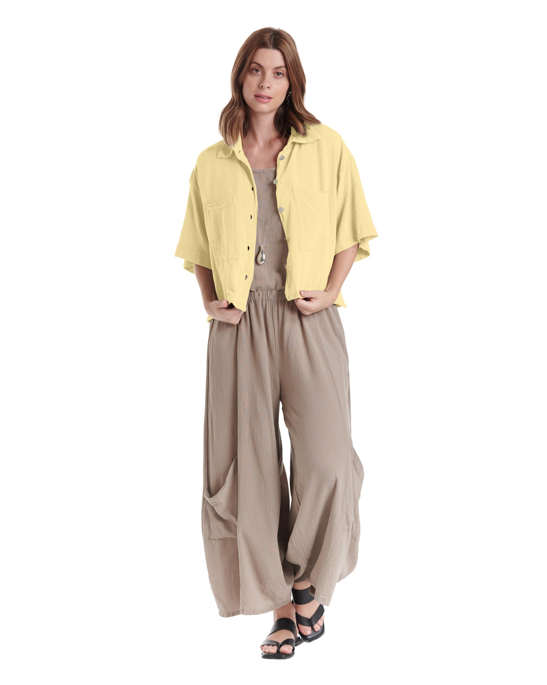 Lena Cotton Gauze Blouse-Oh My Gauze