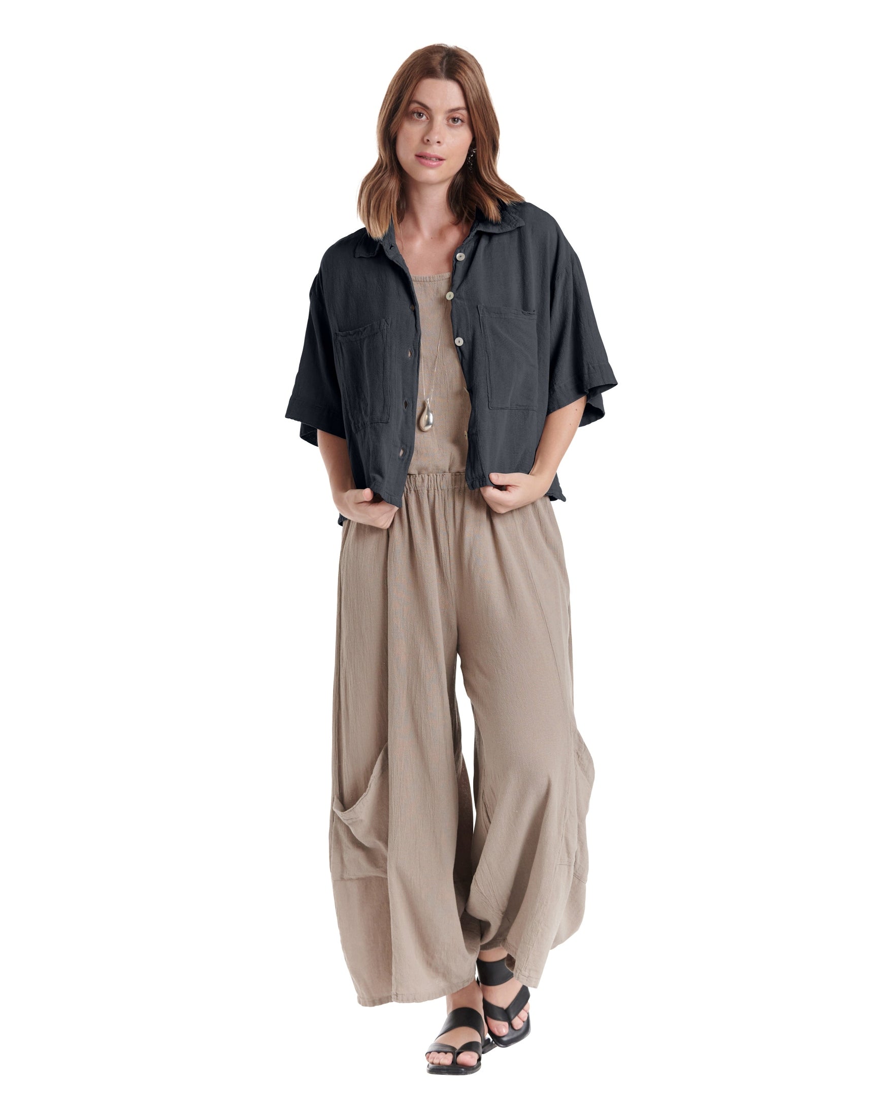 Lena Cotton Gauze Blouse-Oh My Gauze