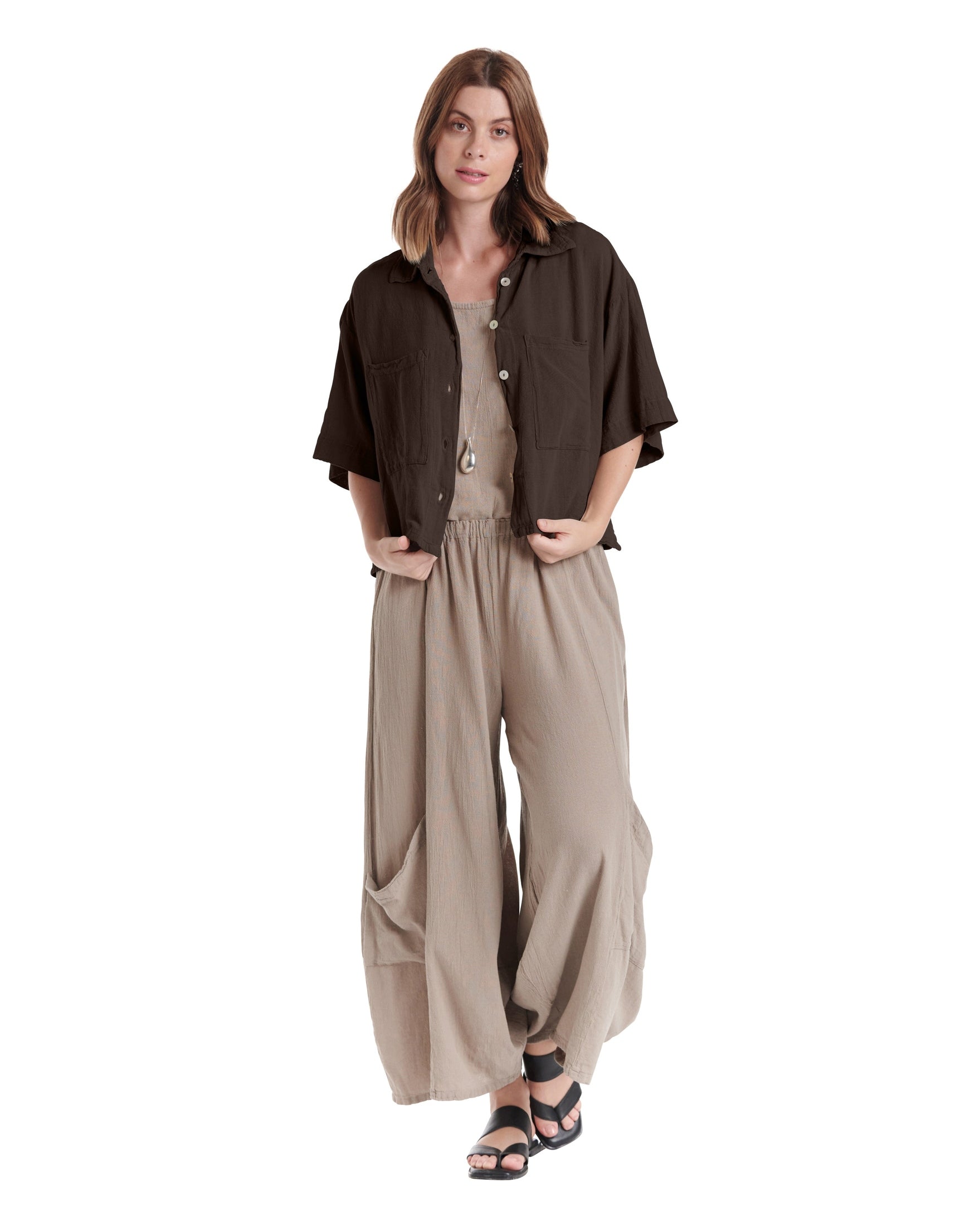 Lena Cotton Gauze Blouse-Oh My Gauze