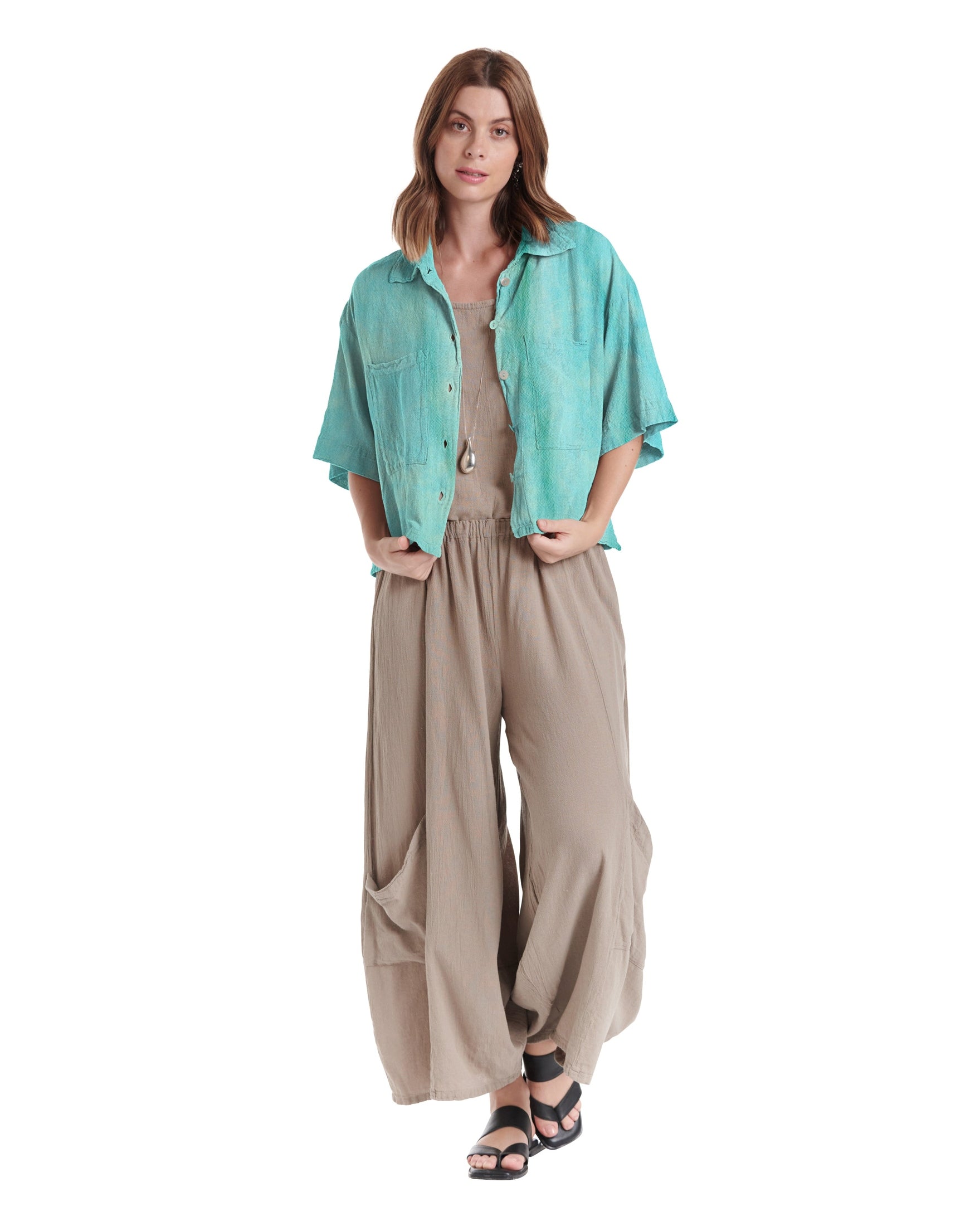 Lena Cotton Gauze Blouse-Oh My Gauze