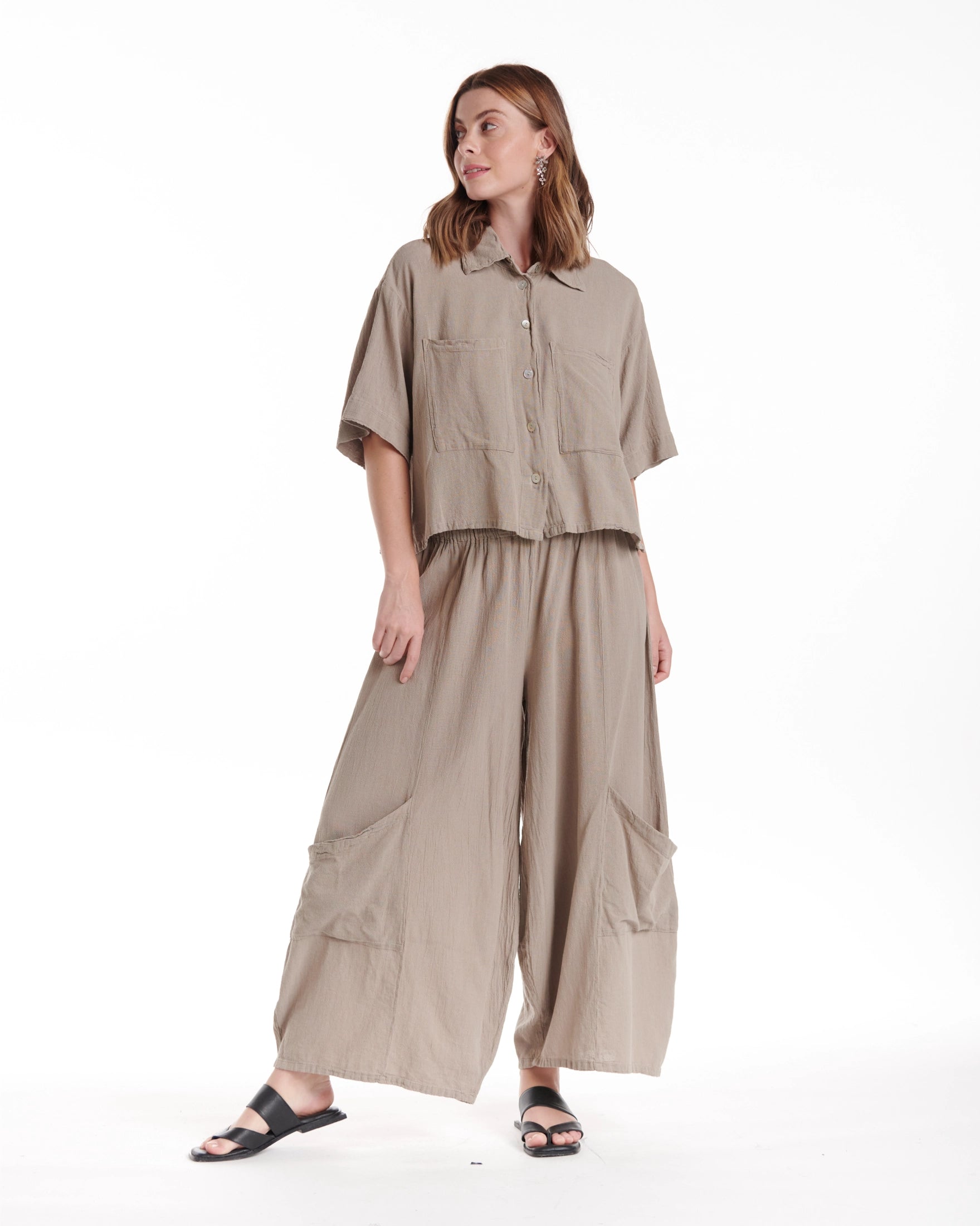 Lena Cotton Gauze Blouse – New Arrival-Oh My Gauze