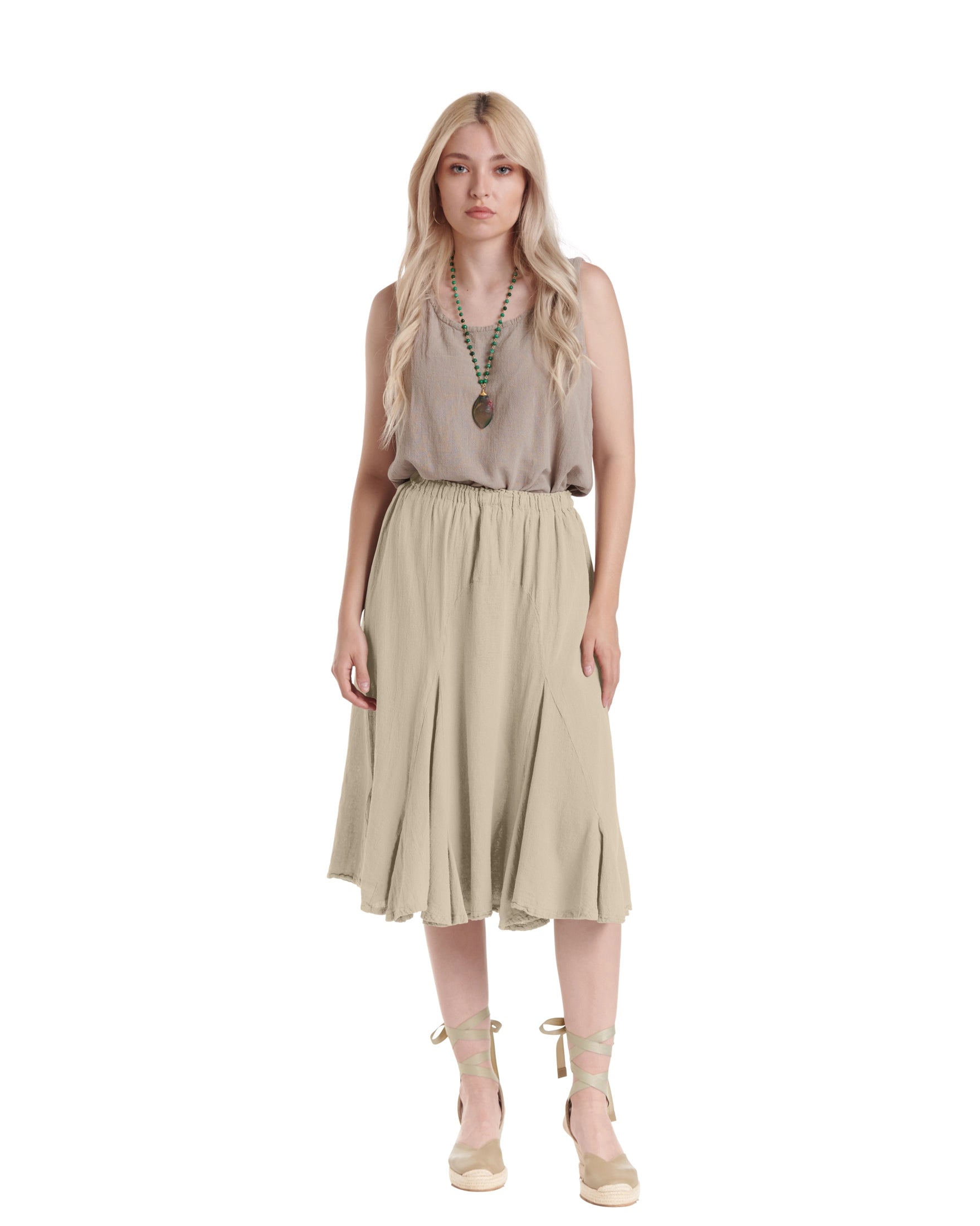 Leona Cotton Gauze Skirt – New Arrival-Oh My Gauze