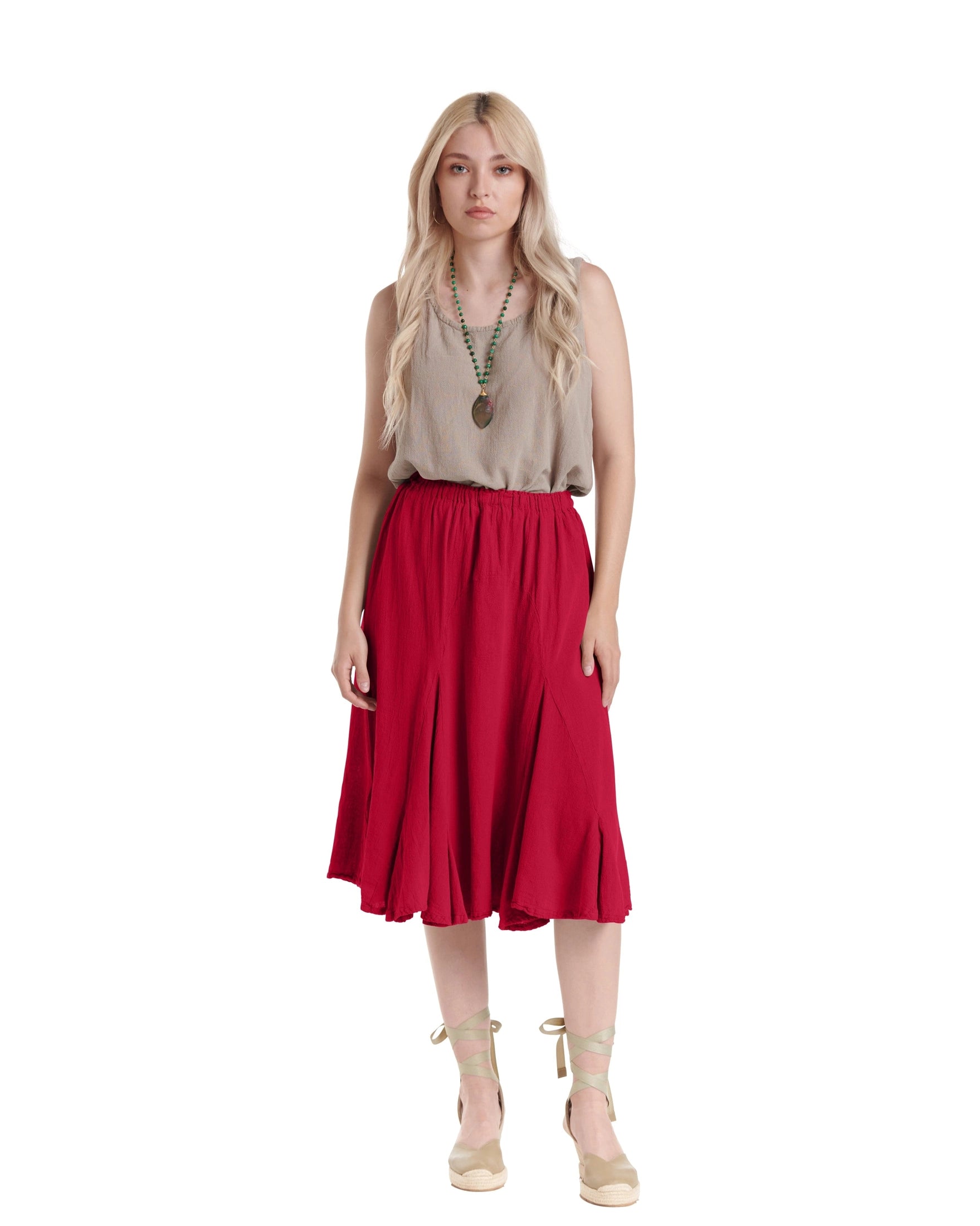 Leona Cotton Gauze Skirt – New Arrival-Oh My Gauze