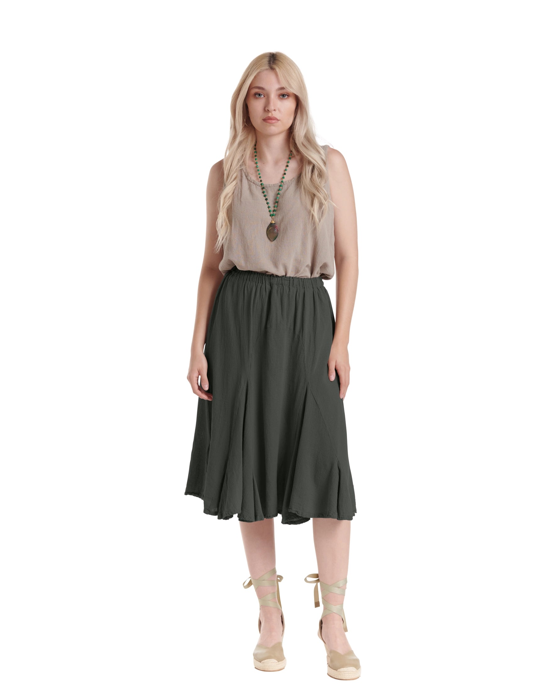 Leona Cotton Gauze Skirt – New Arrival-Oh My Gauze