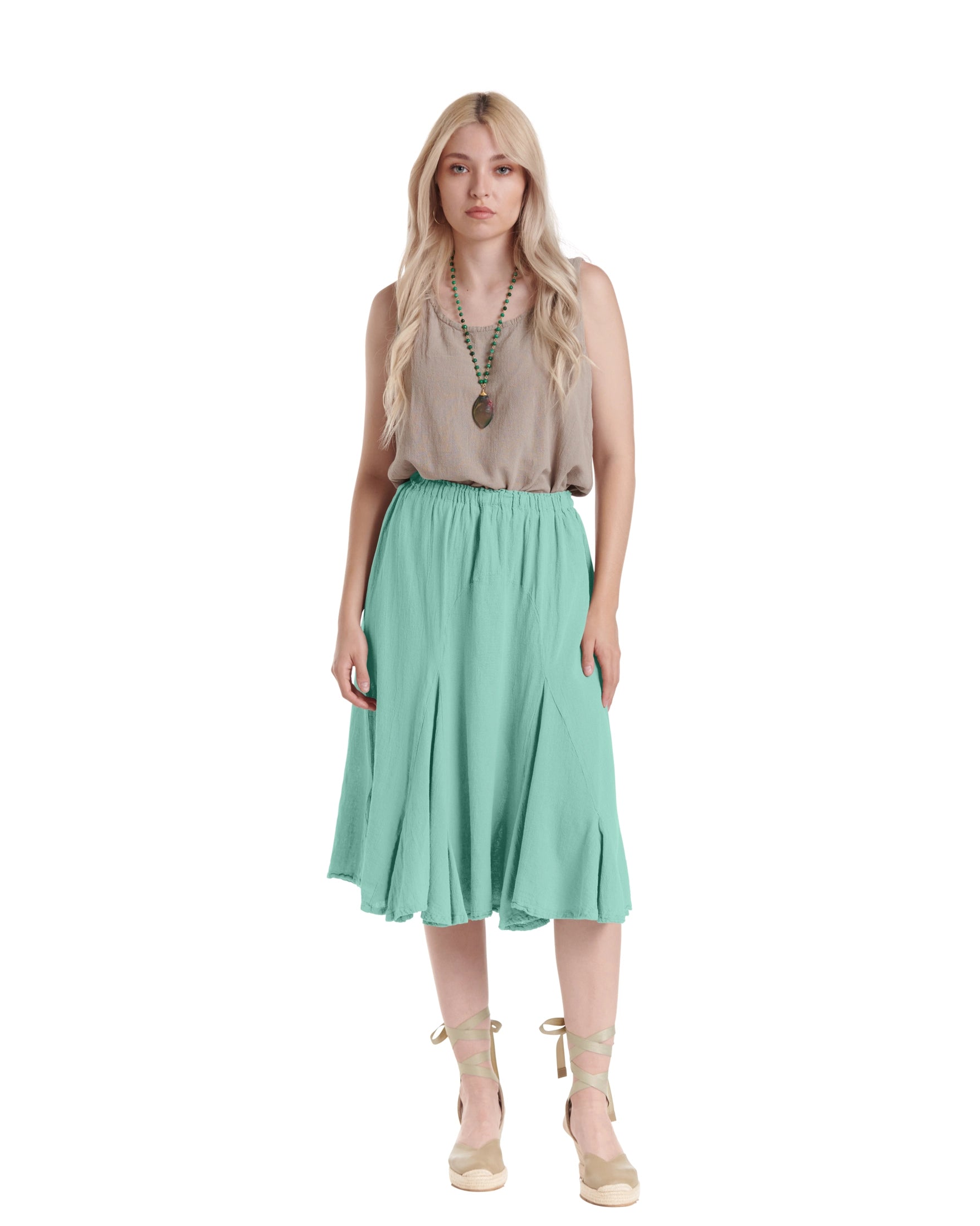 Leona Cotton Gauze Skirt – New Arrival-Oh My Gauze
