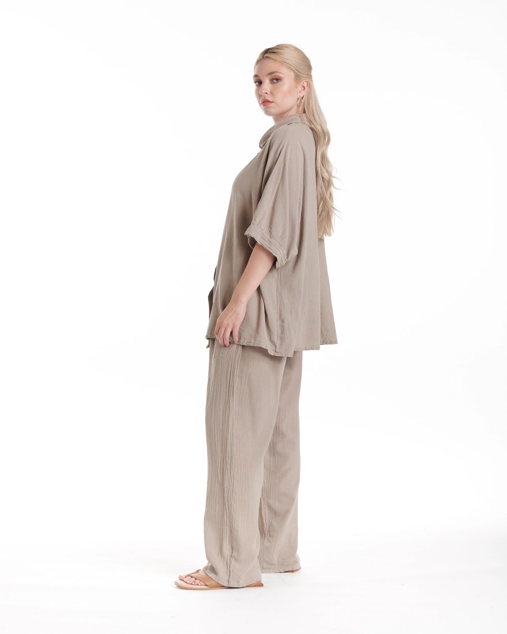 Lotus Cotton Gauze Blouse – New Arrival-Oh My Gauze