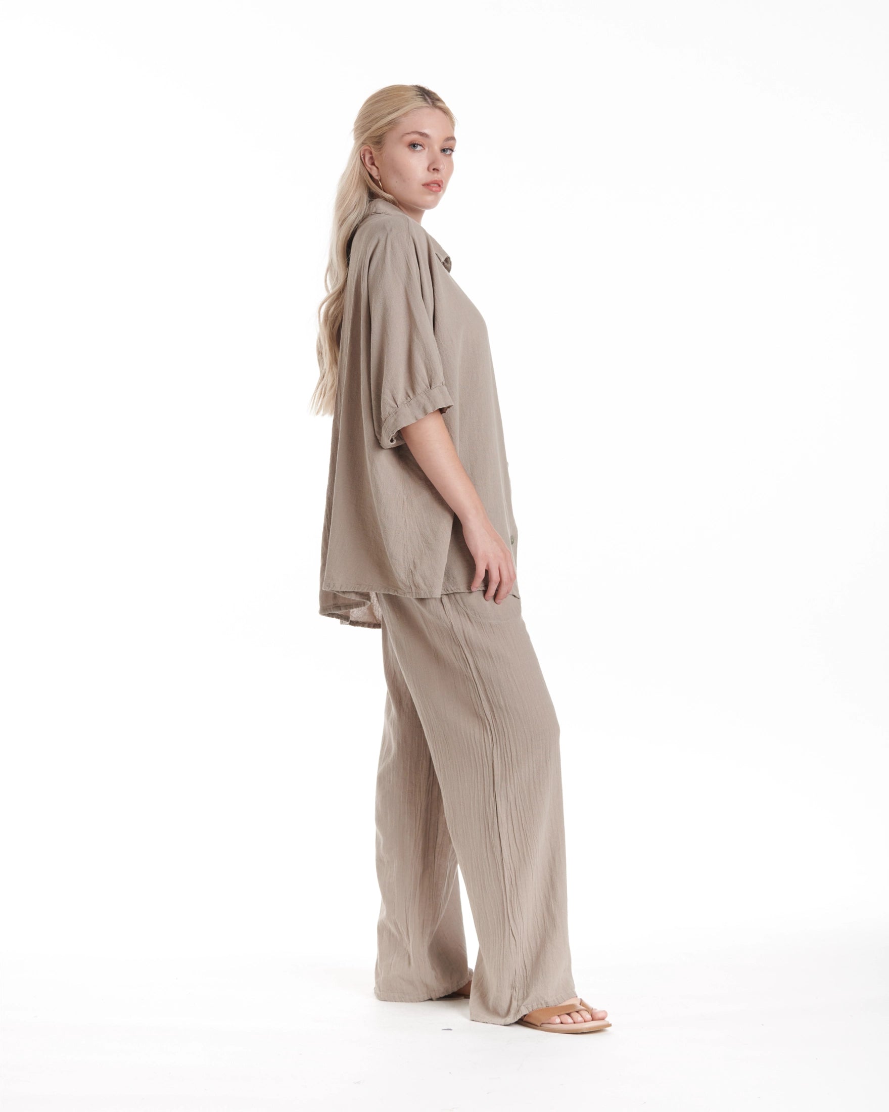 Lotus Cotton Gauze Blouse – New Arrival-Oh My Gauze