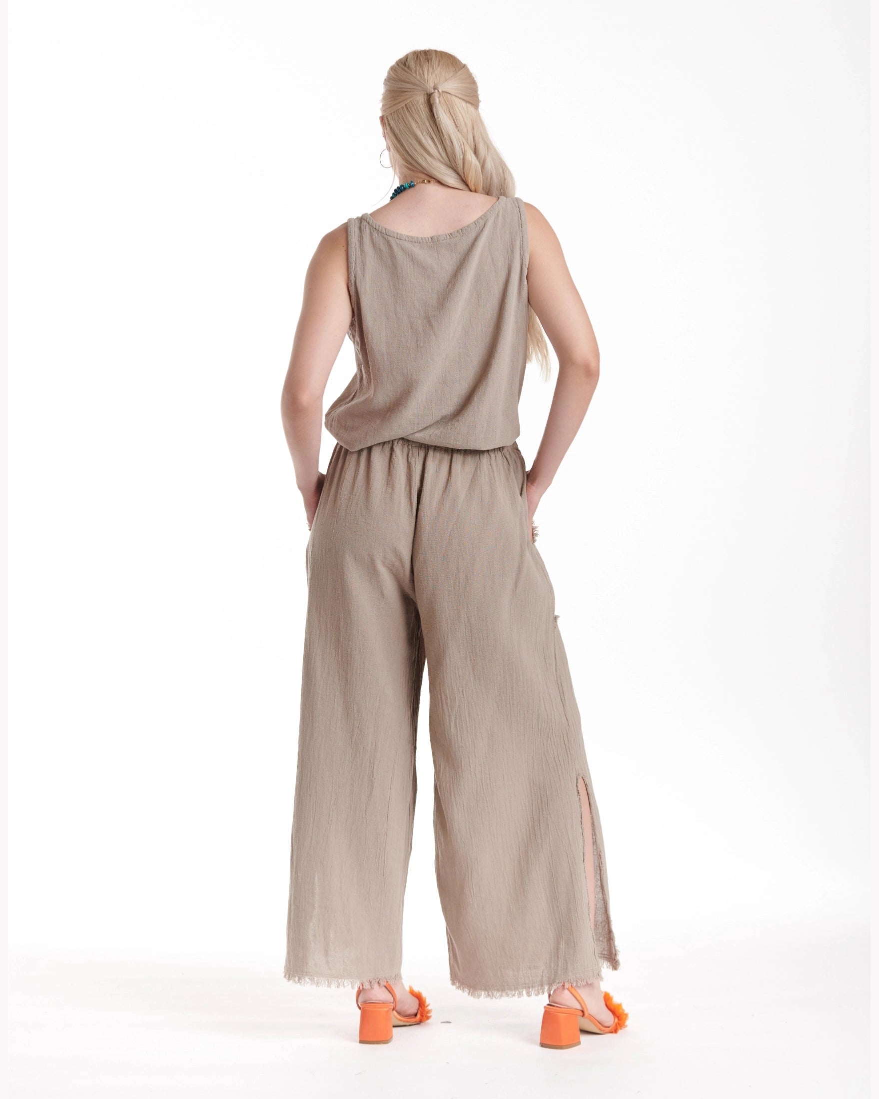 Lucky Cotton Gauze Pants - Final Sale-Oh My Gauze