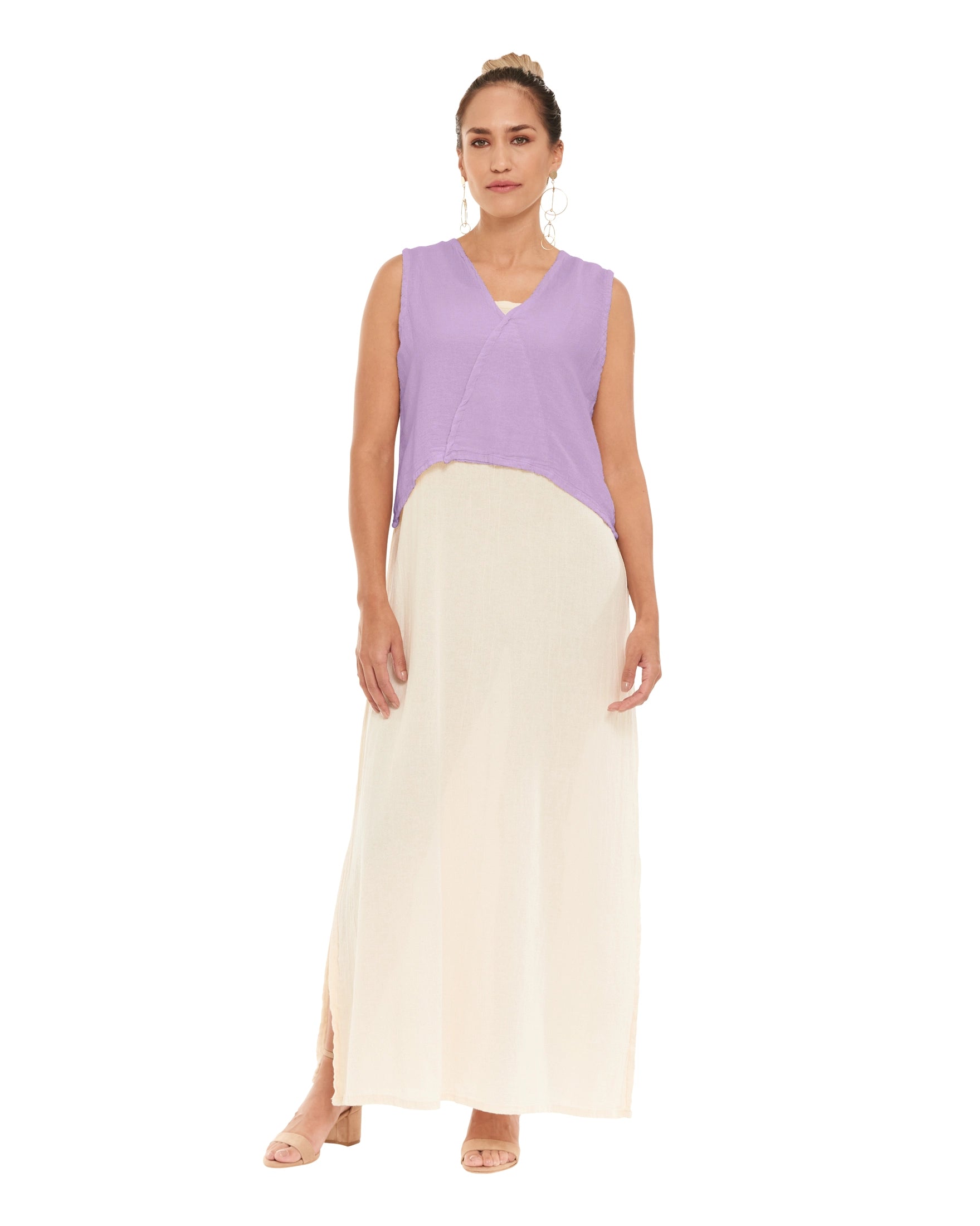 Luisa Crop Cotton Gauze Blouse-Oh My Gauze