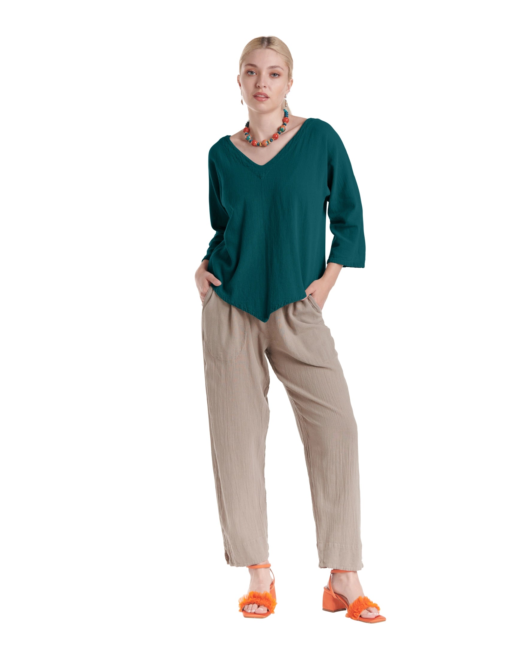 Lynn Cotton Gauze Blouse-Oh My Gauze
