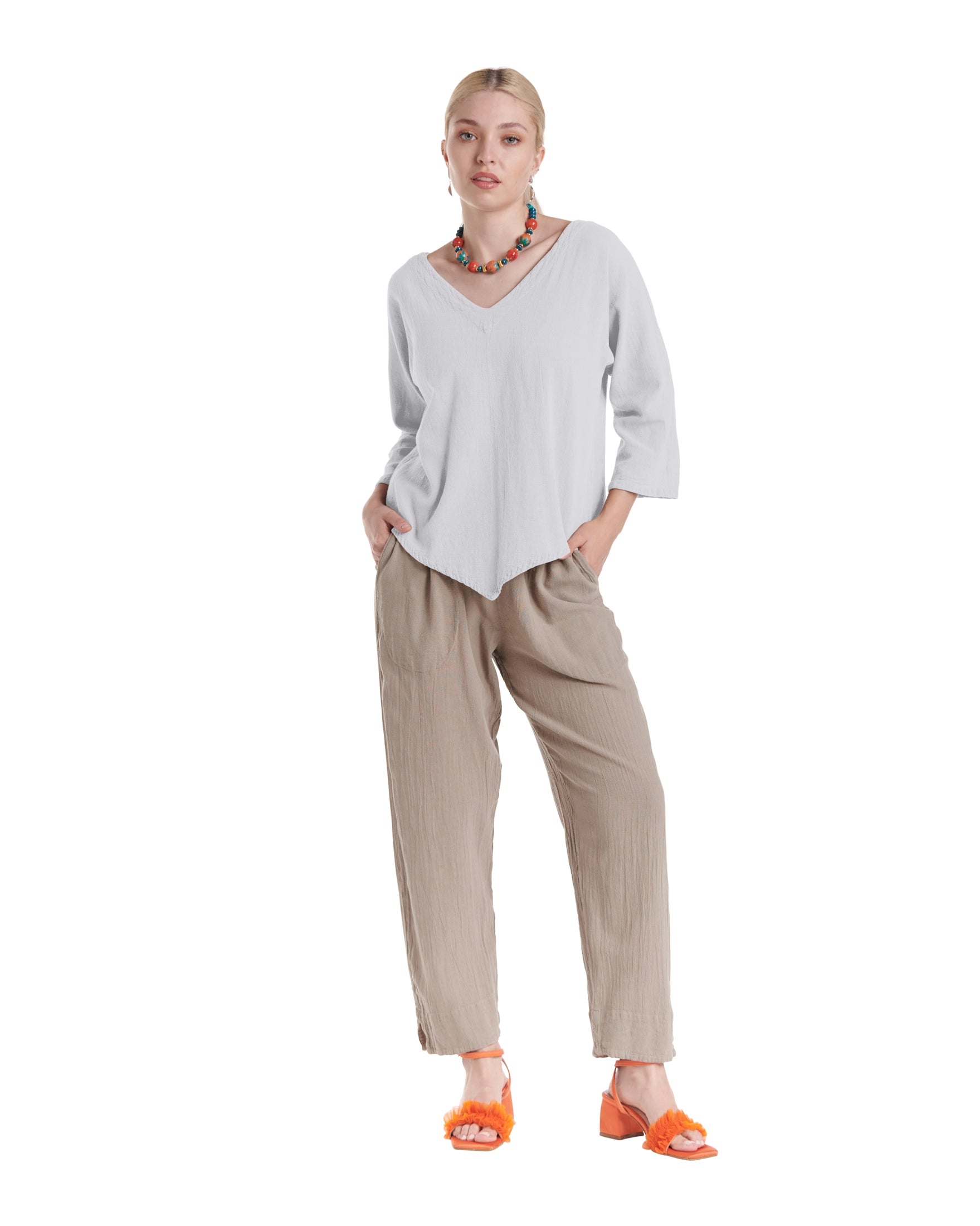 Lynn Cotton Gauze Blouse-Oh My Gauze