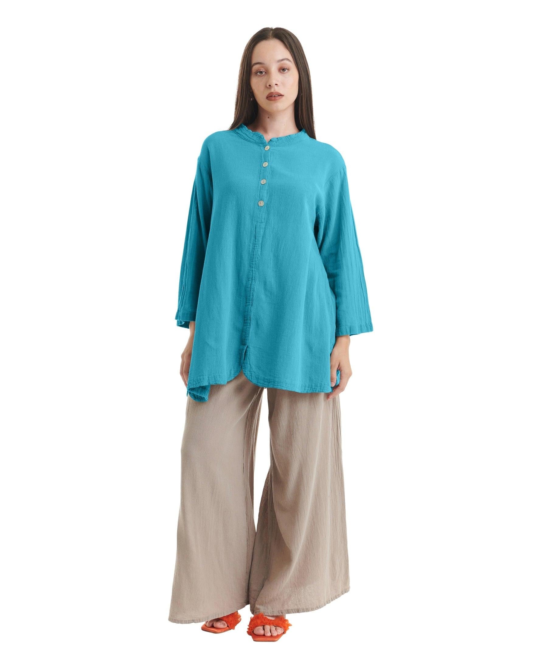 Mantra Cotton Gauze Blouse-Oh My Gauze