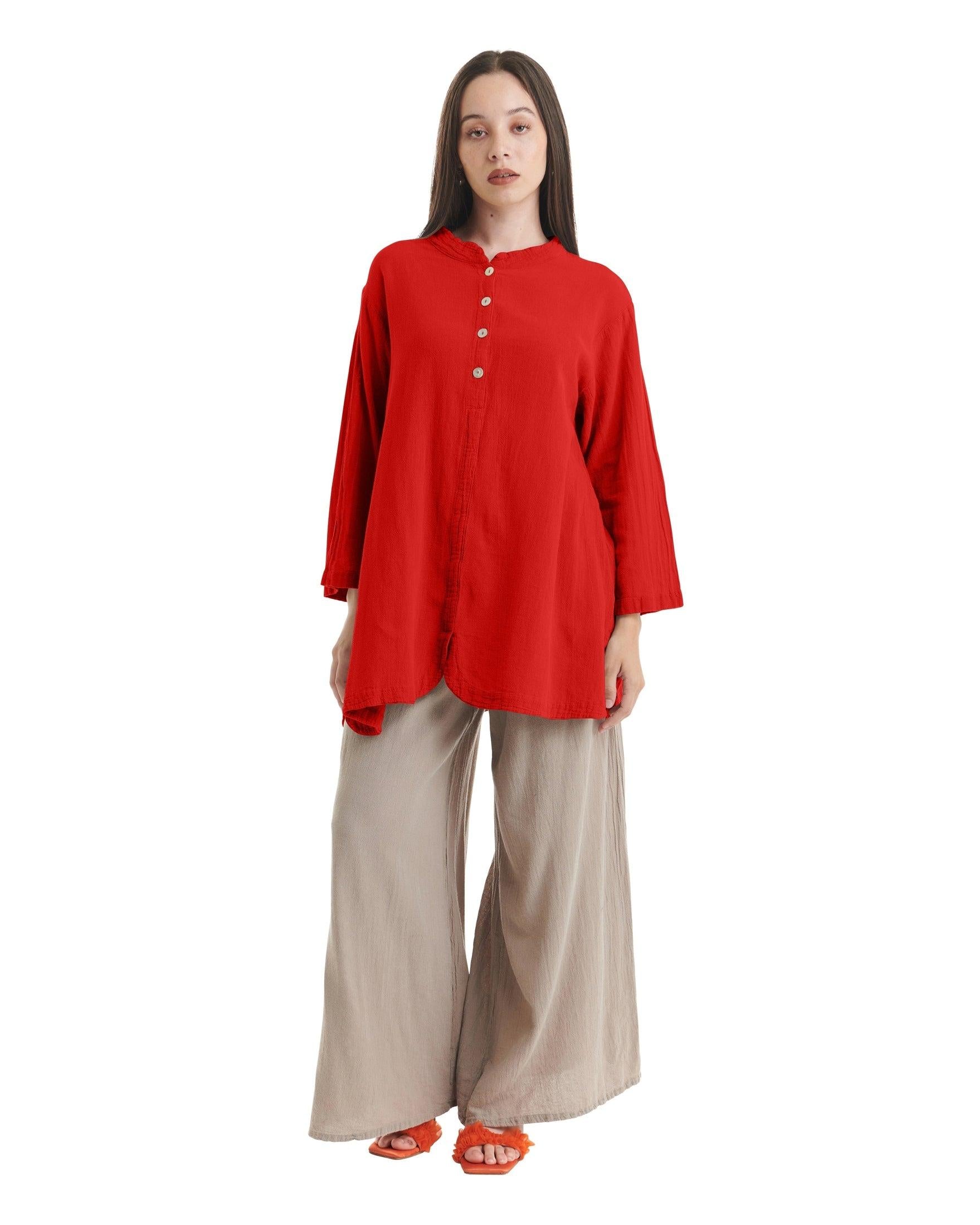 Mantra Cotton Gauze Blouse-Oh My Gauze