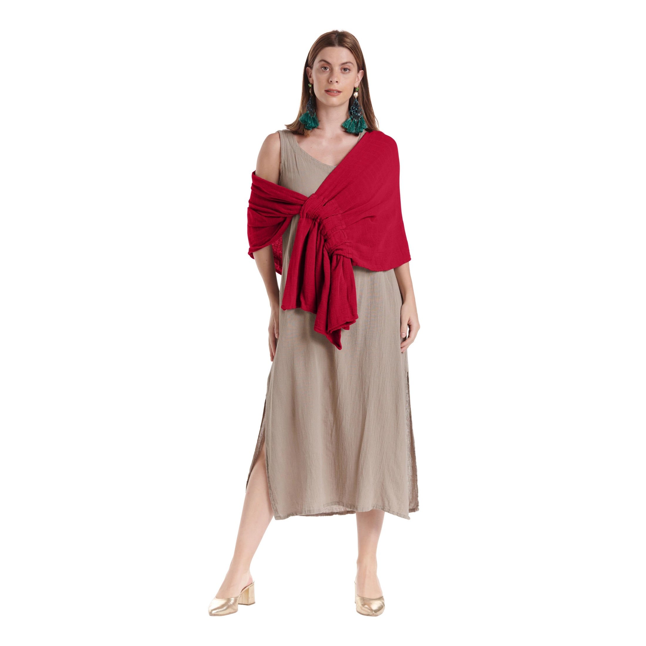 Marie Cotton Gauze Shawl-Oh My Gauze