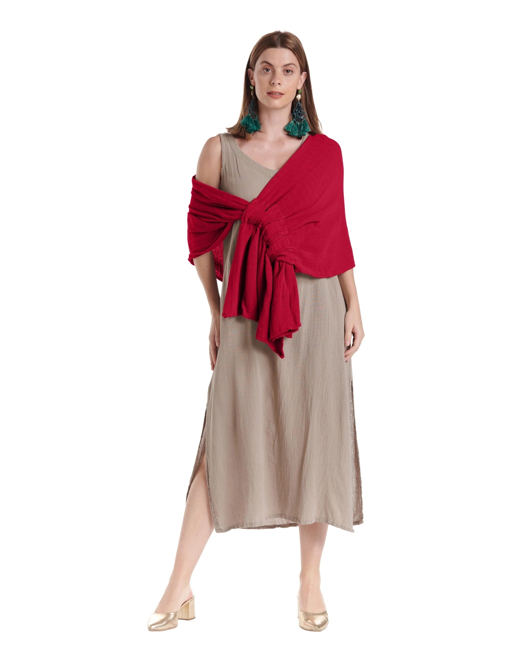Marie Cotton Gauze Shawl-Oh My Gauze