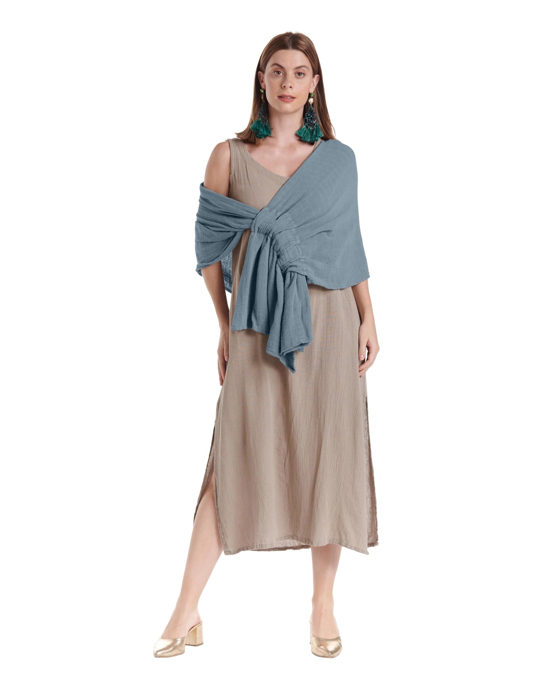 Marie Cotton Gauze Shawl-Oh My Gauze