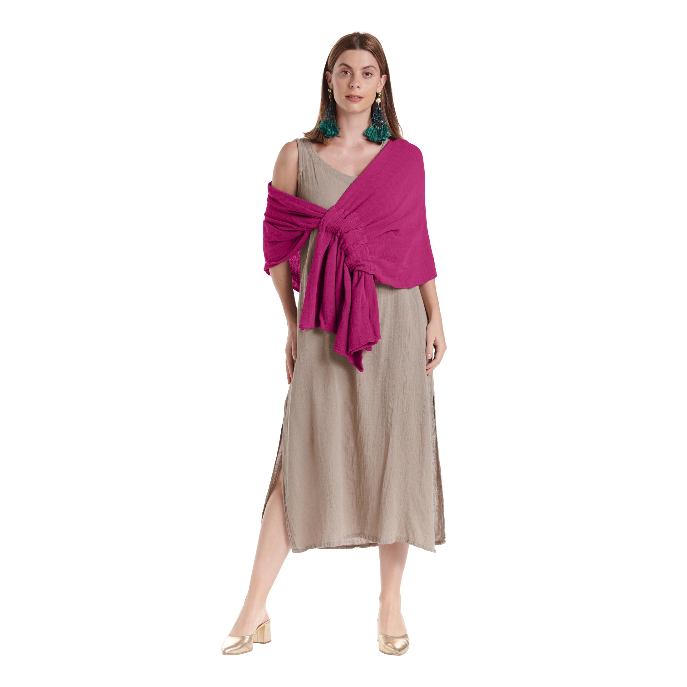 Marie Cotton Gauze Shawl-Oh My Gauze