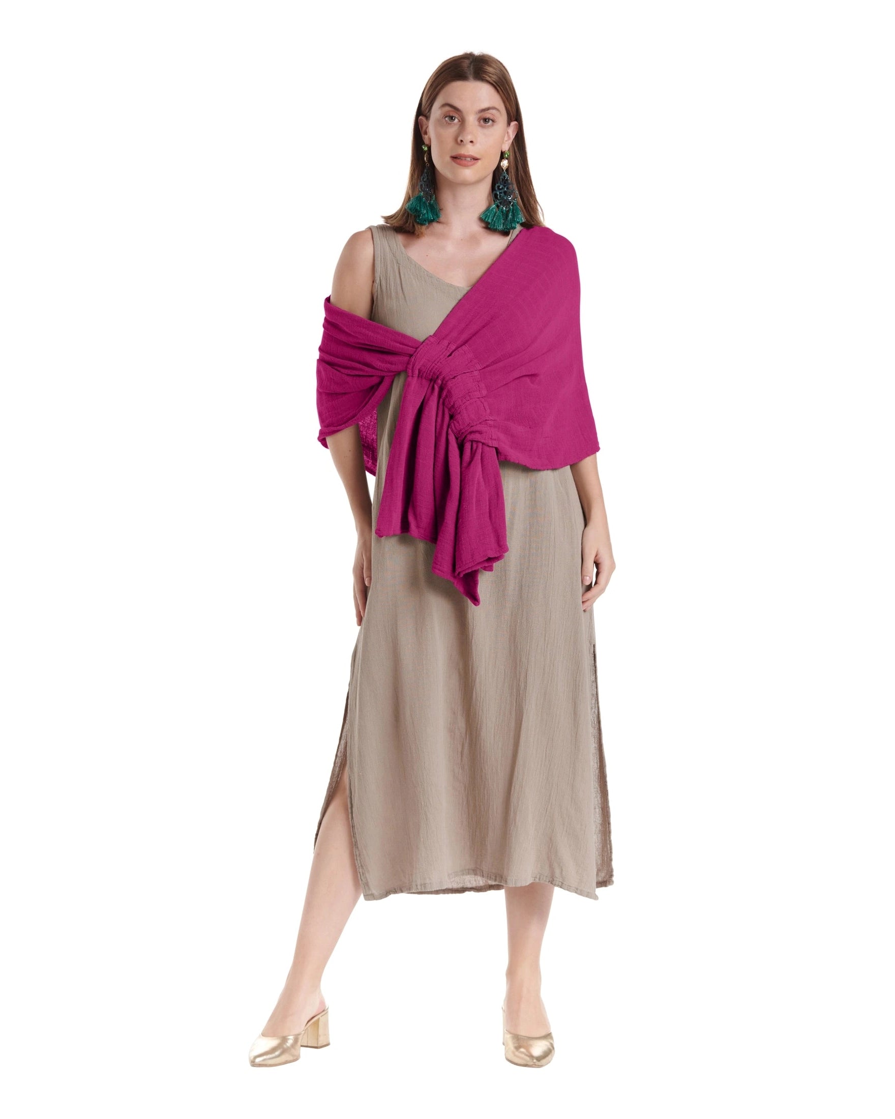 Marie Cotton Gauze Shawl-Oh My Gauze