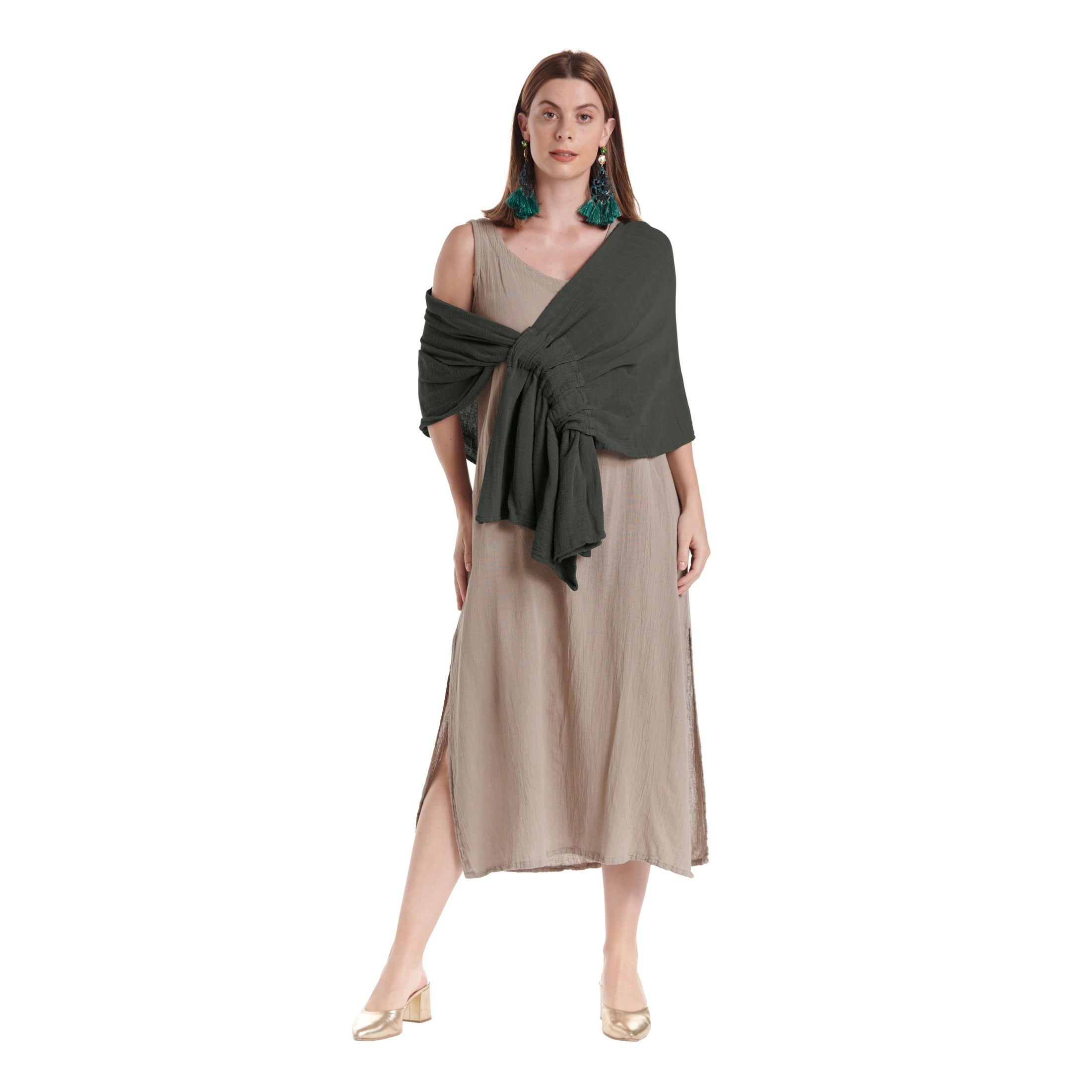 Marie Cotton Gauze Shawl-Oh My Gauze