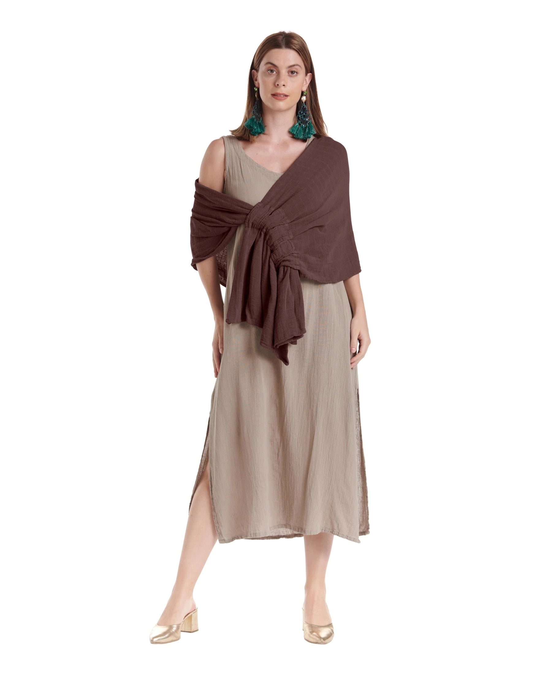 Marie Cotton Gauze Shawl-Oh My Gauze