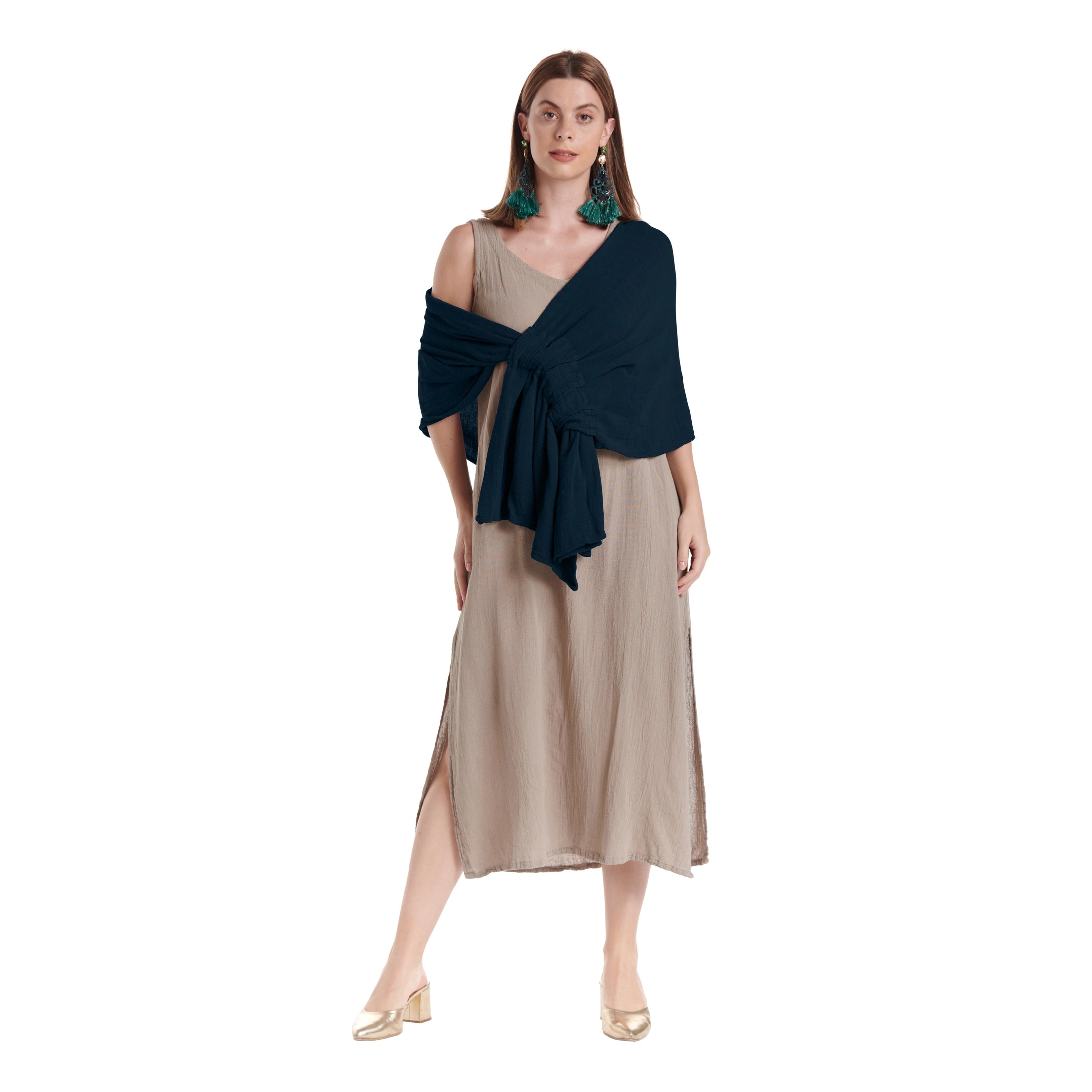 Marie Cotton Gauze Shawl-Oh My Gauze