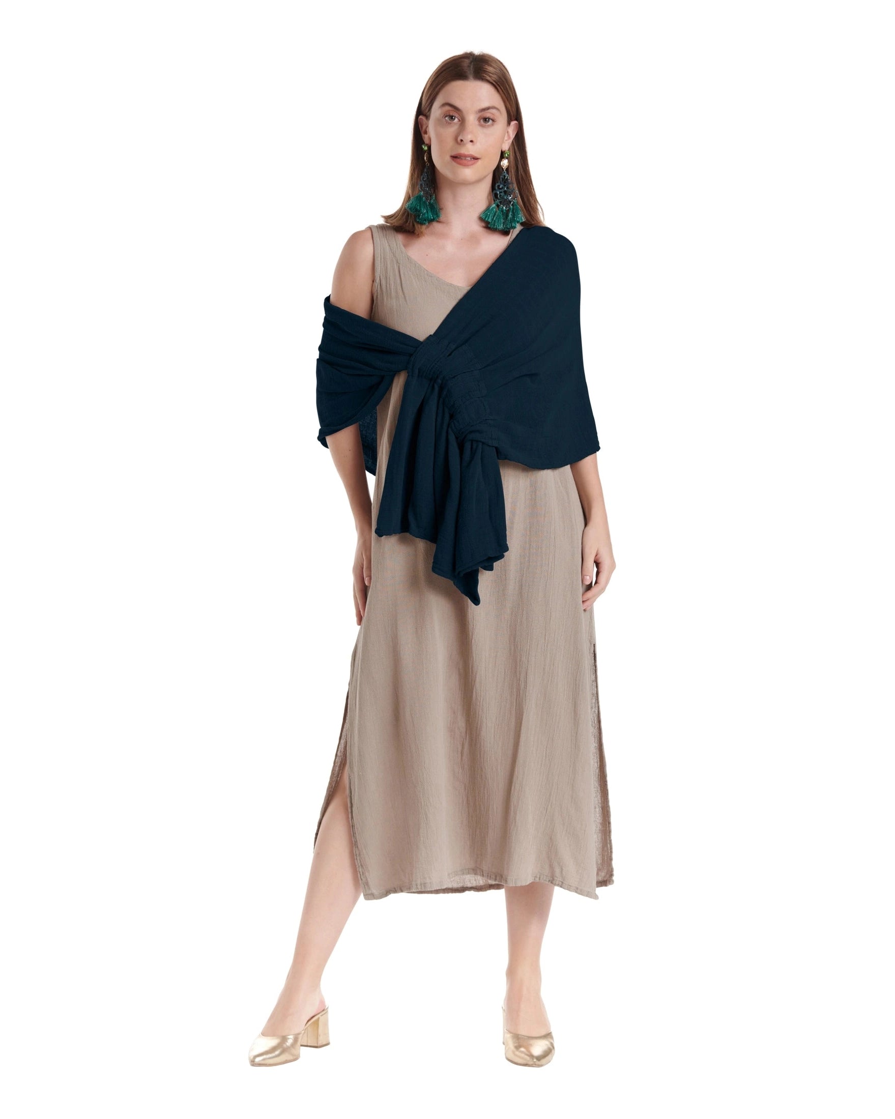 Marie Cotton Gauze Shawl-Oh My Gauze