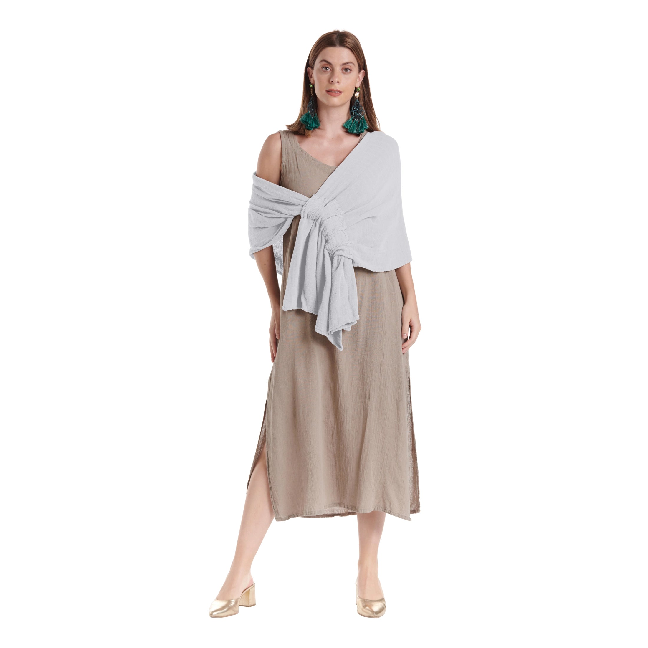 Marie Cotton Gauze Shawl-Oh My Gauze