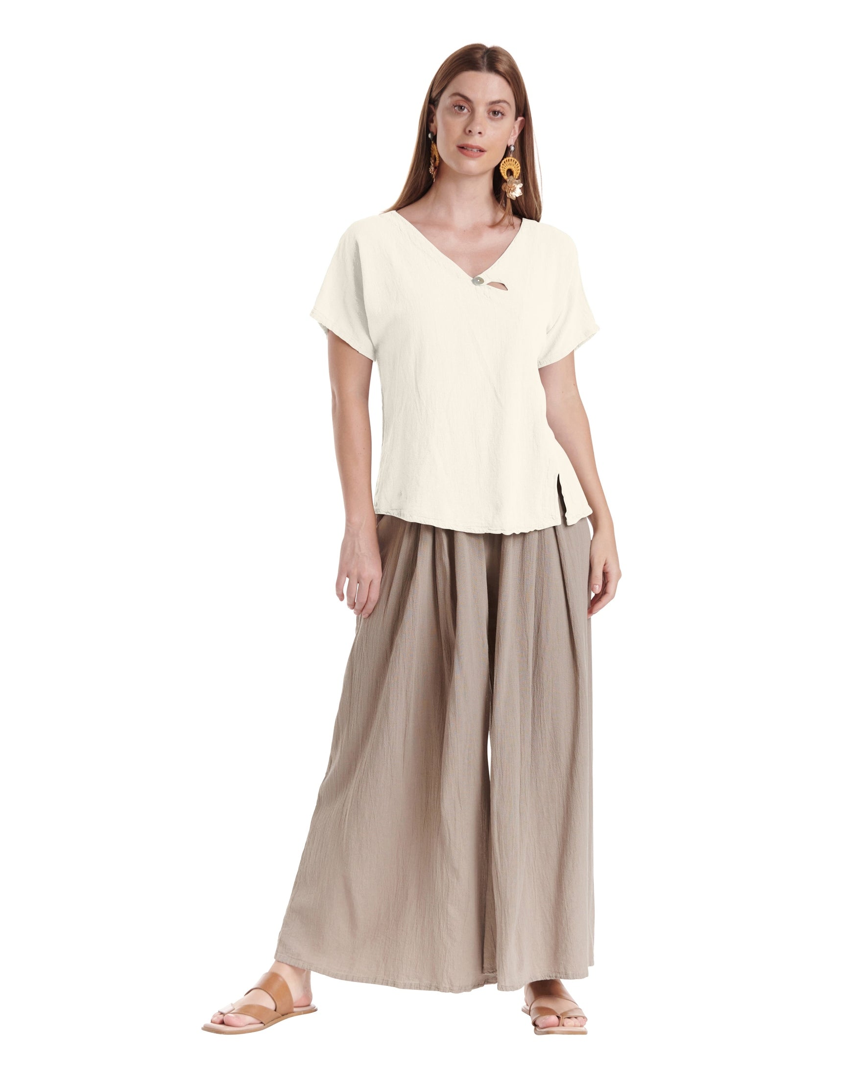 Mike Cotton Gauze Blouse-Oh My Gauze