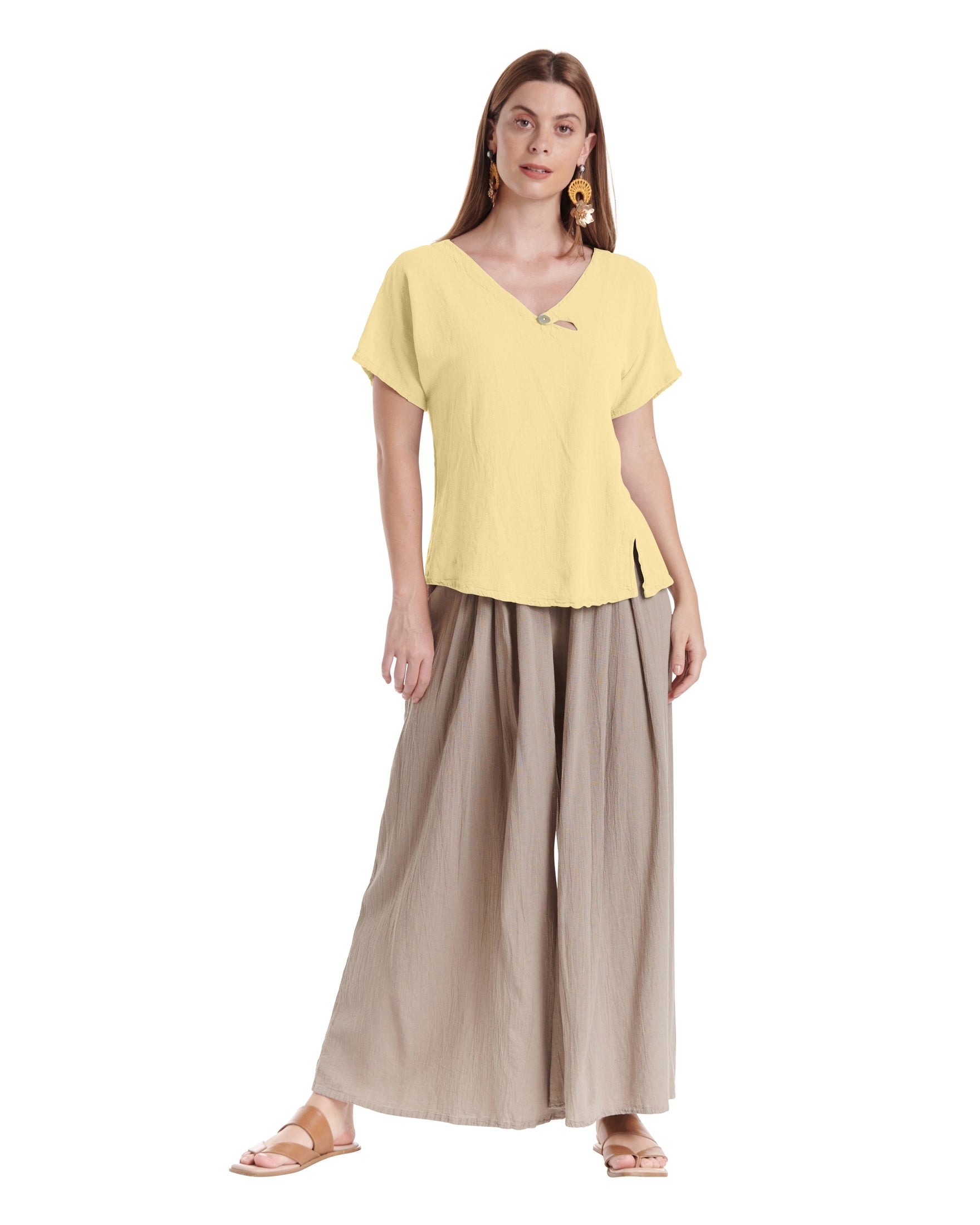 Mike Cotton Gauze Blouse-Oh My Gauze