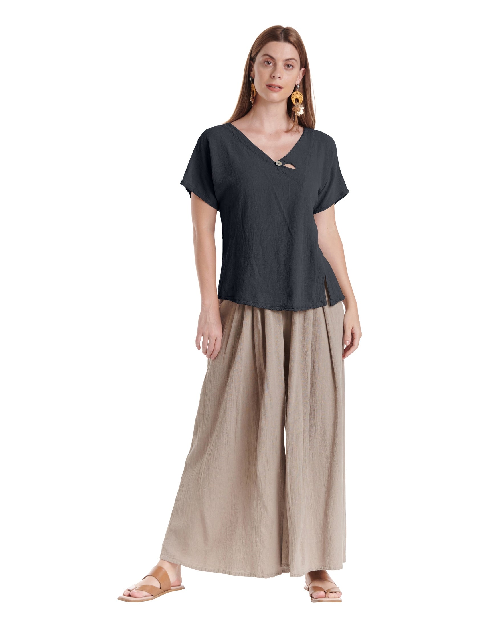 Mike Cotton Gauze Blouse-Oh My Gauze