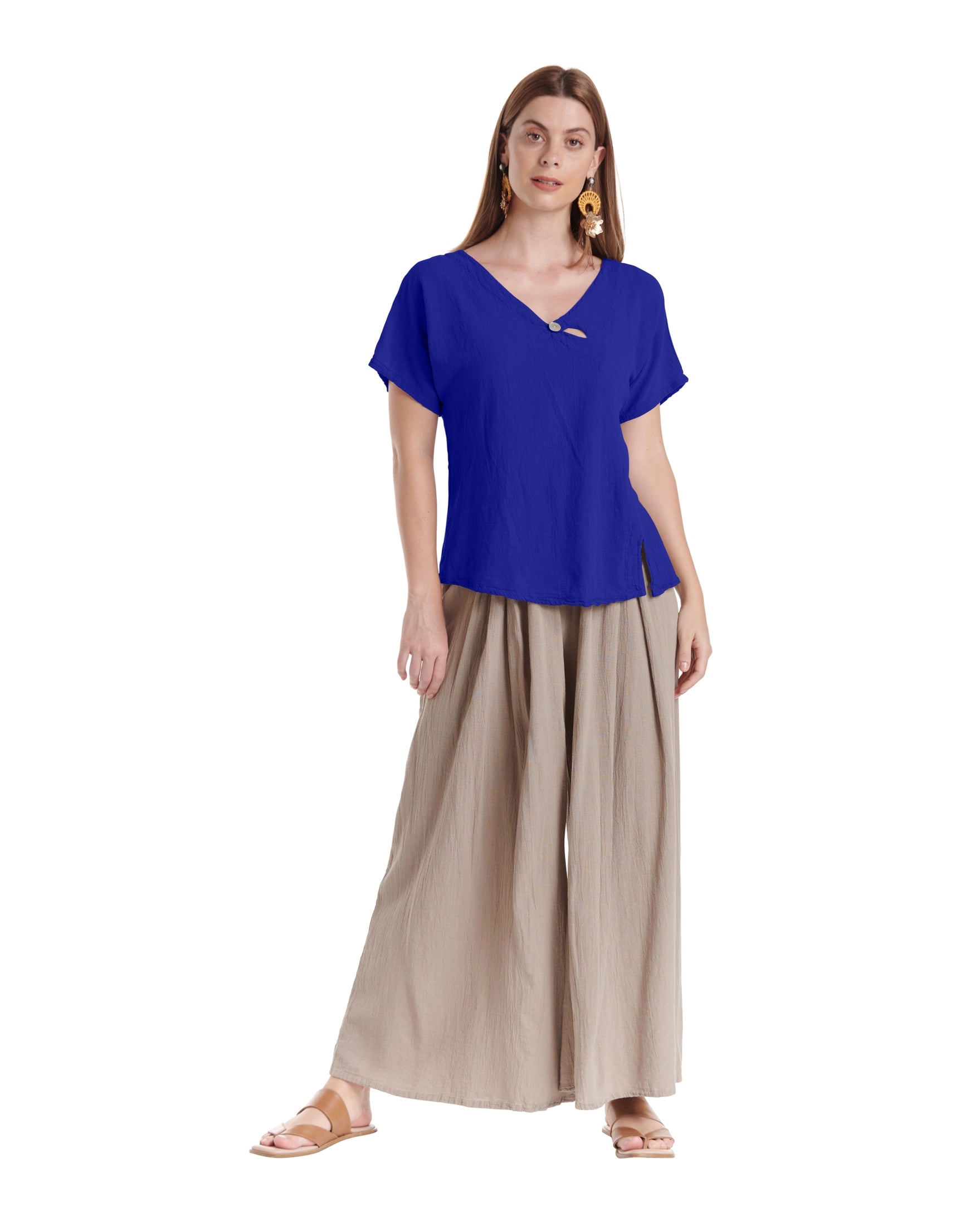 Mike Cotton Gauze Blouse-Oh My Gauze